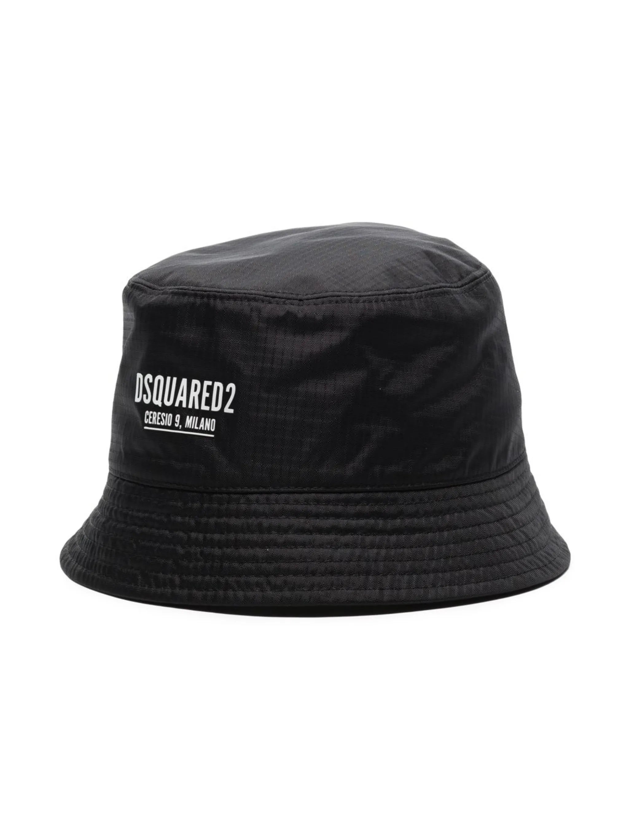 logo-print bucket hat