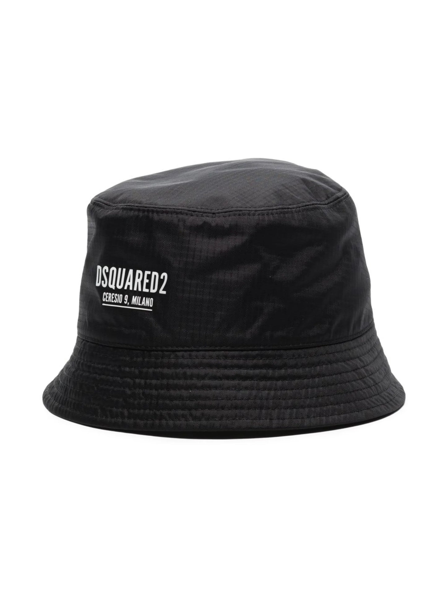 logo-print bucket hat