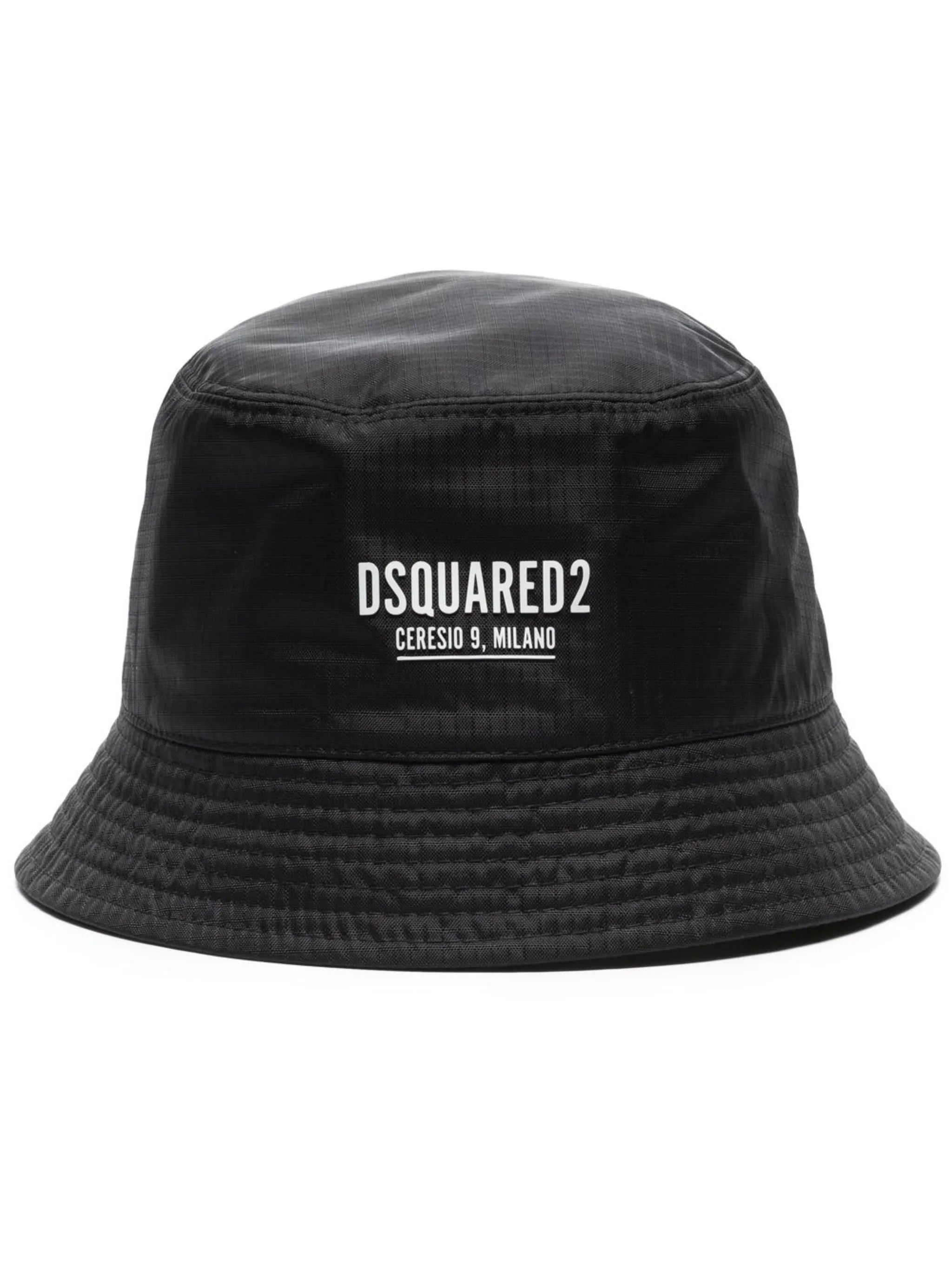 logo-print bucket hat