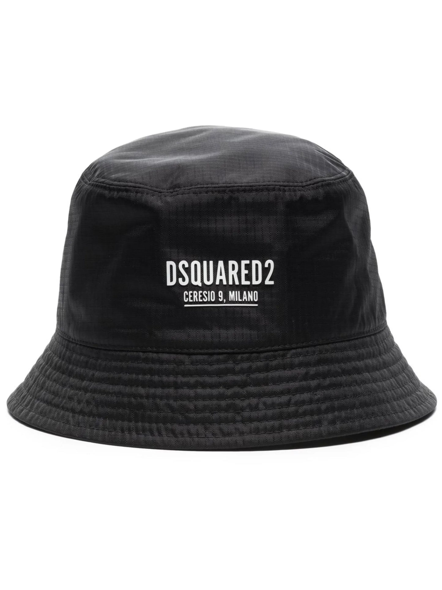 logo-print bucket hat