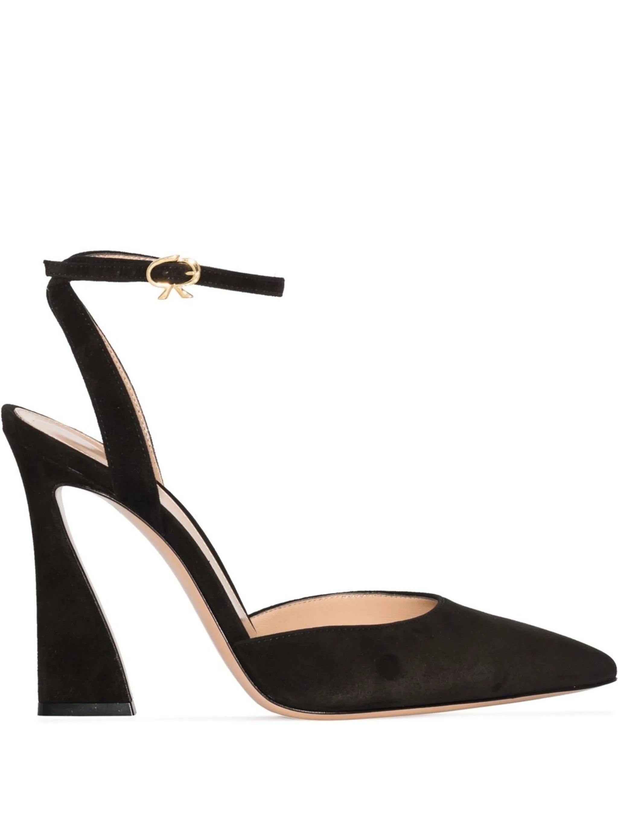 Aura D'Orsay 120mm suede pumps