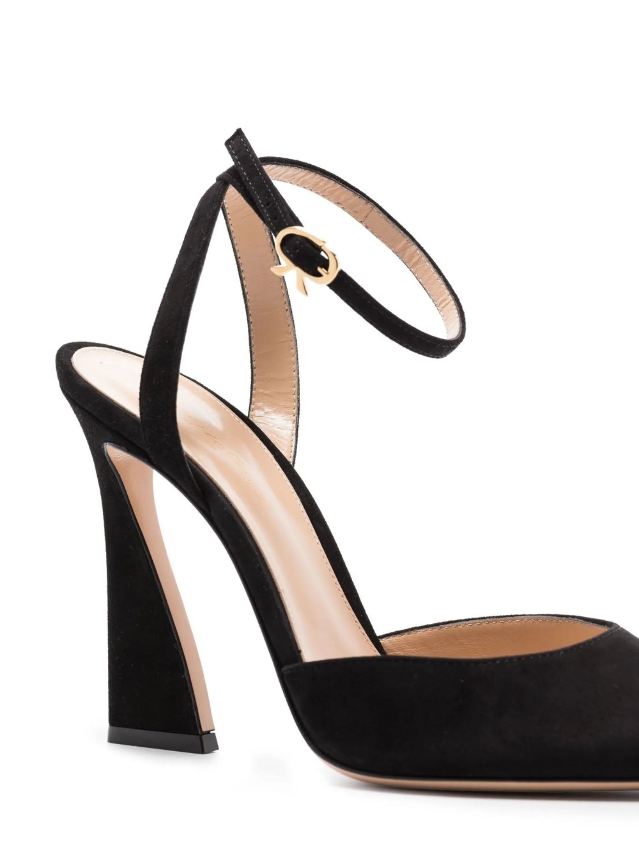 Aura D'Orsay 120mm suede pumps