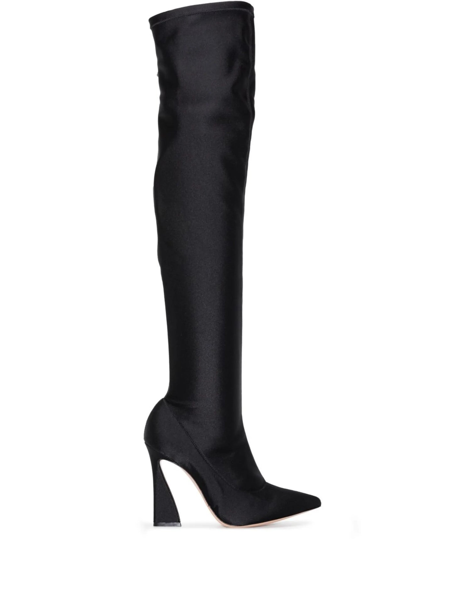 curved heel over-the-knee boots
