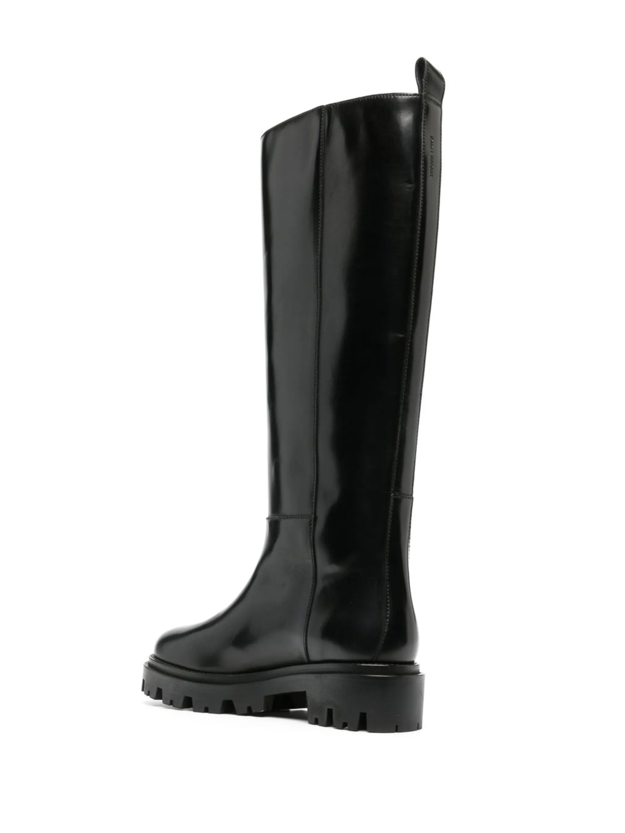 leather knee-high boots