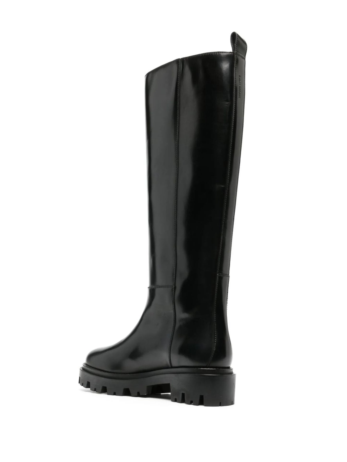 leather knee-high boots