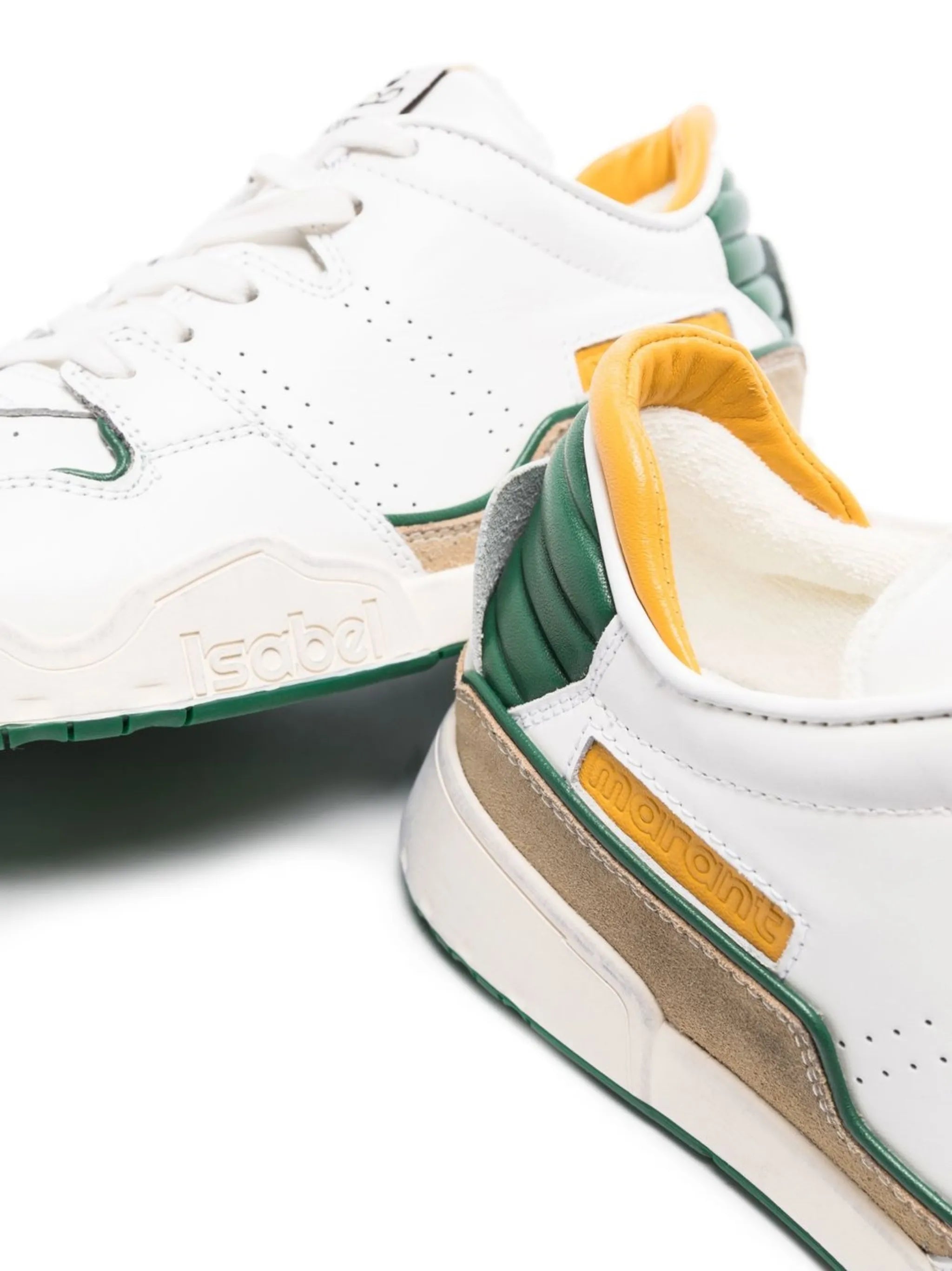 logo-patch lace-up sneakers
