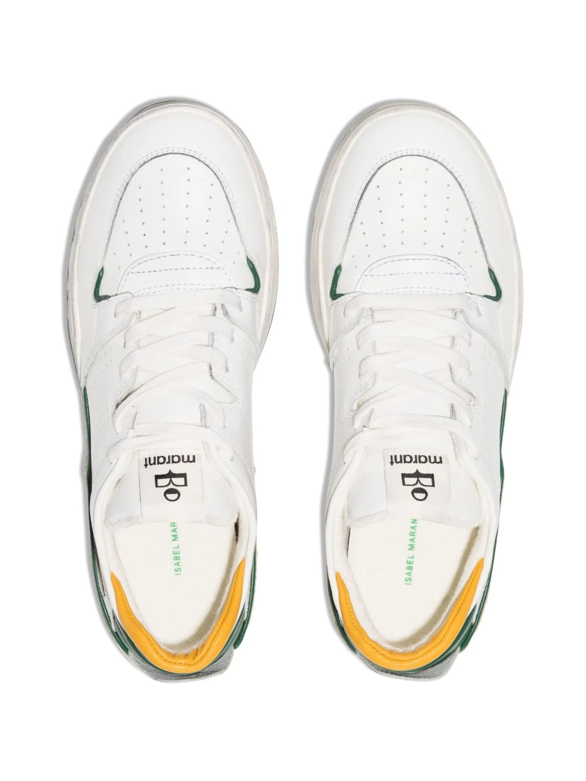 logo-patch lace-up sneakers