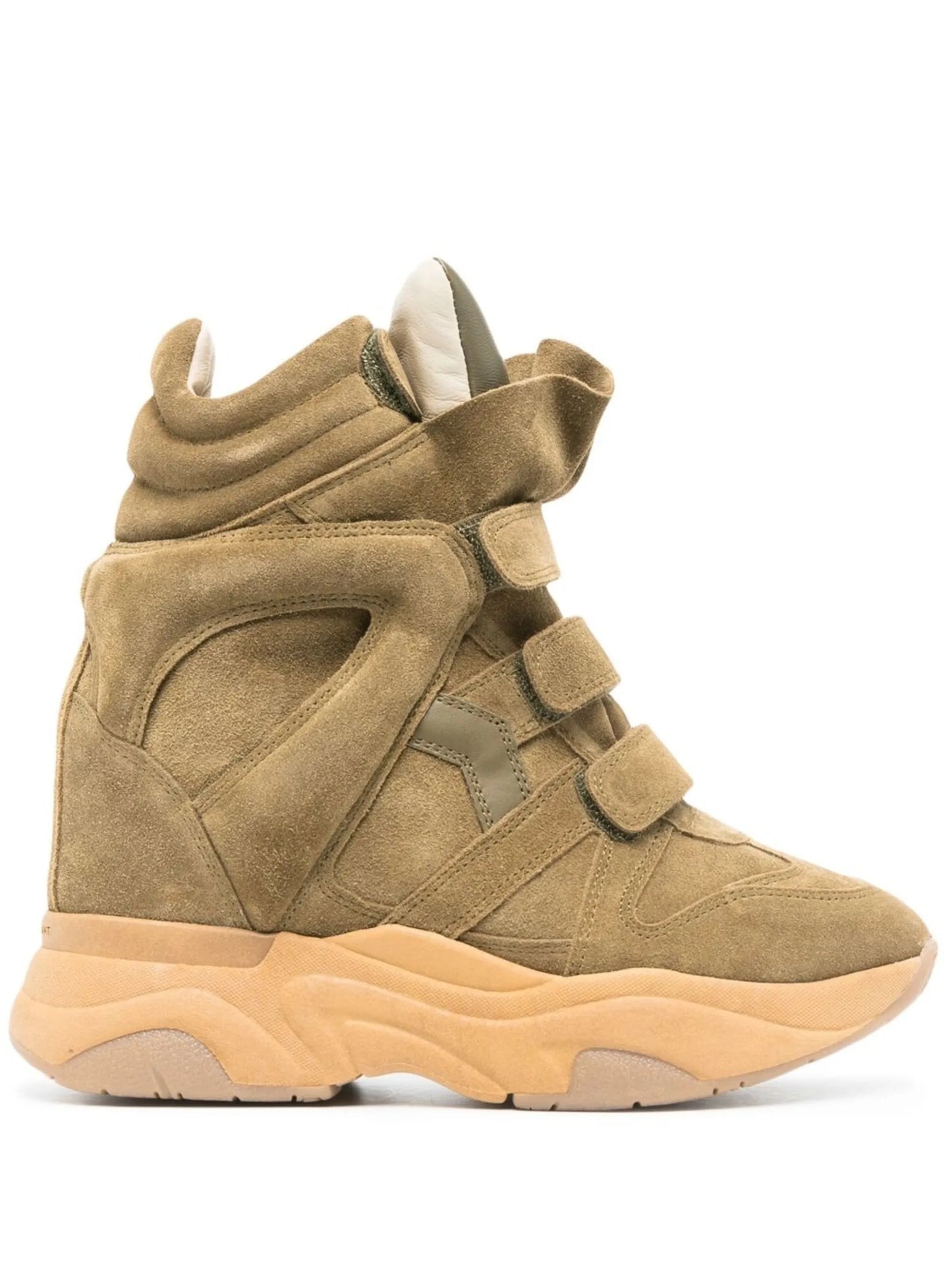 Balskee suede high-top wedge sneakers