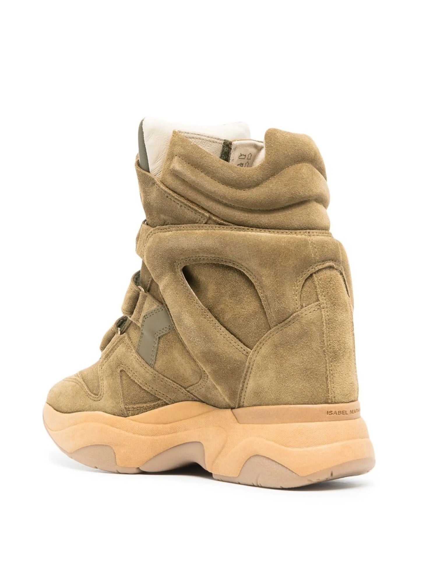 Balskee suede high-top wedge sneakers