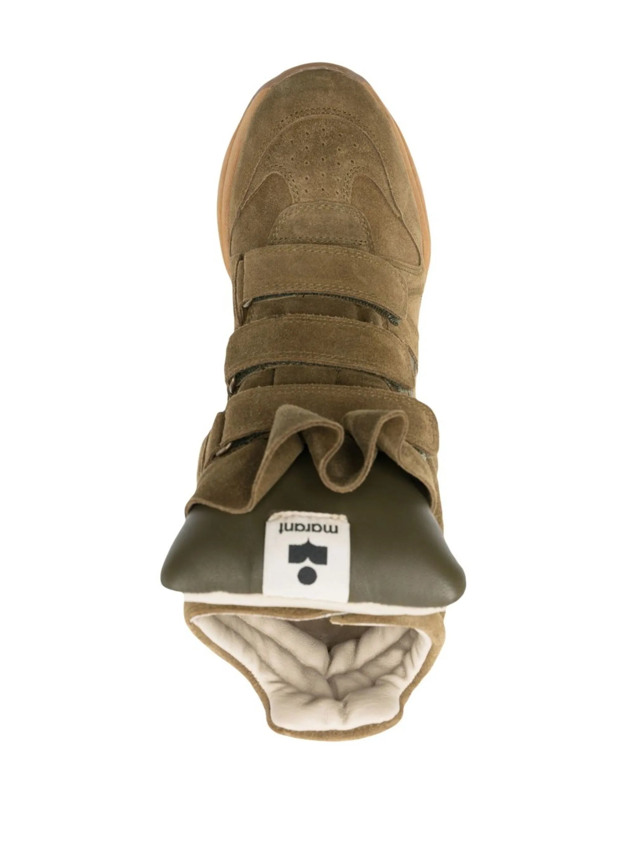 Balskee suede high-top wedge sneakers
