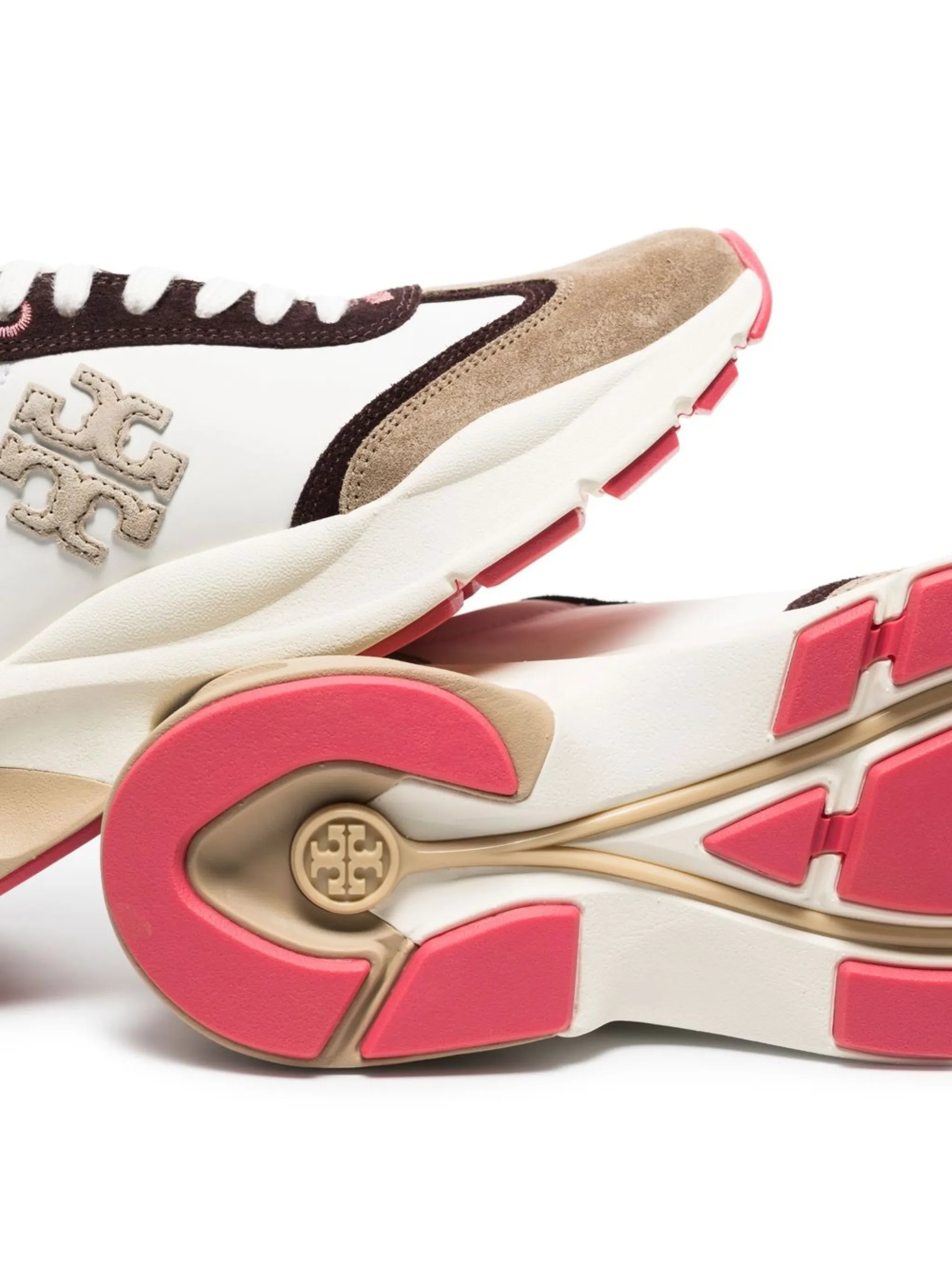 multi-panel lace-up sneakers