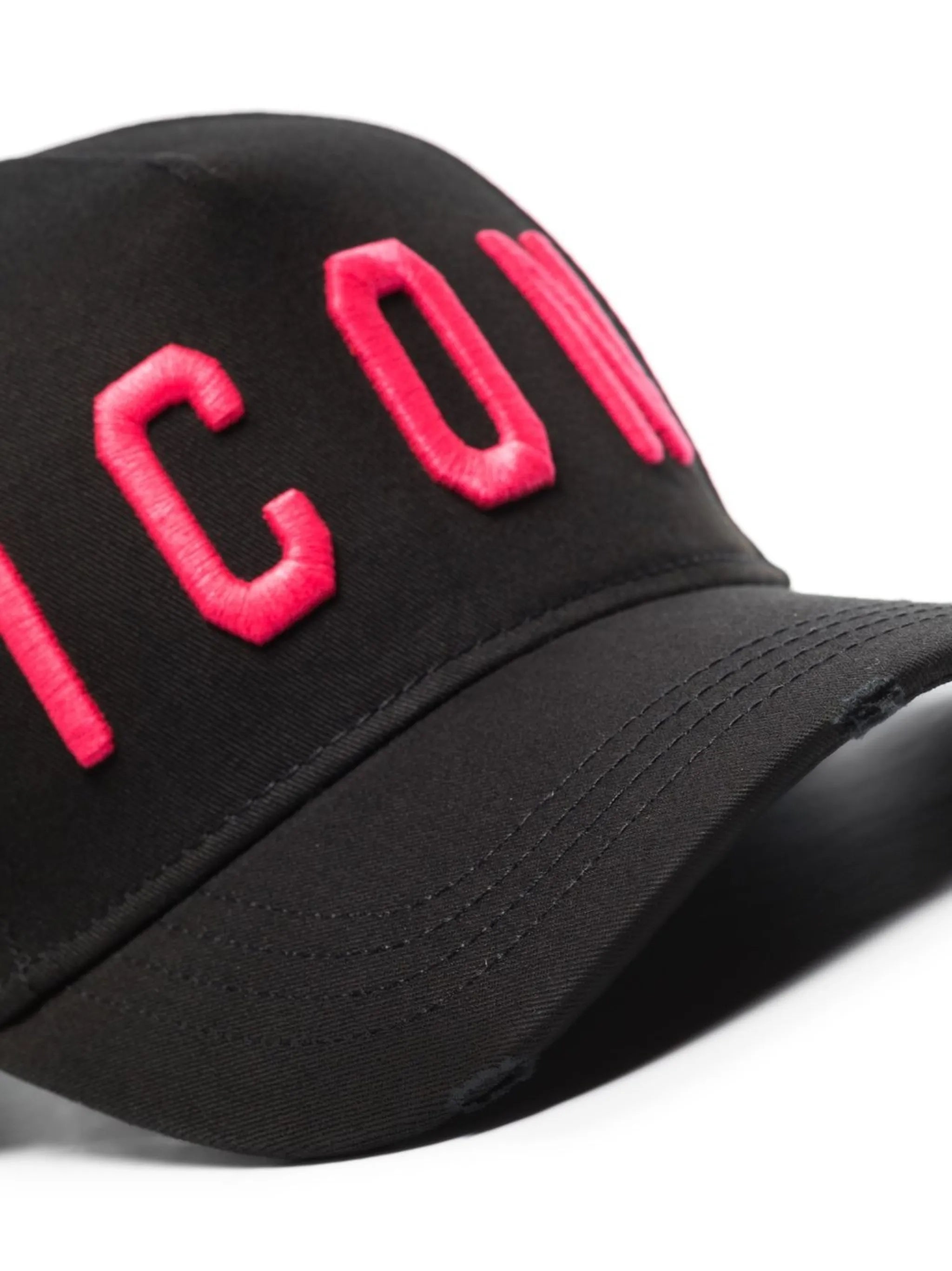 Icon-embroidered baseball cap