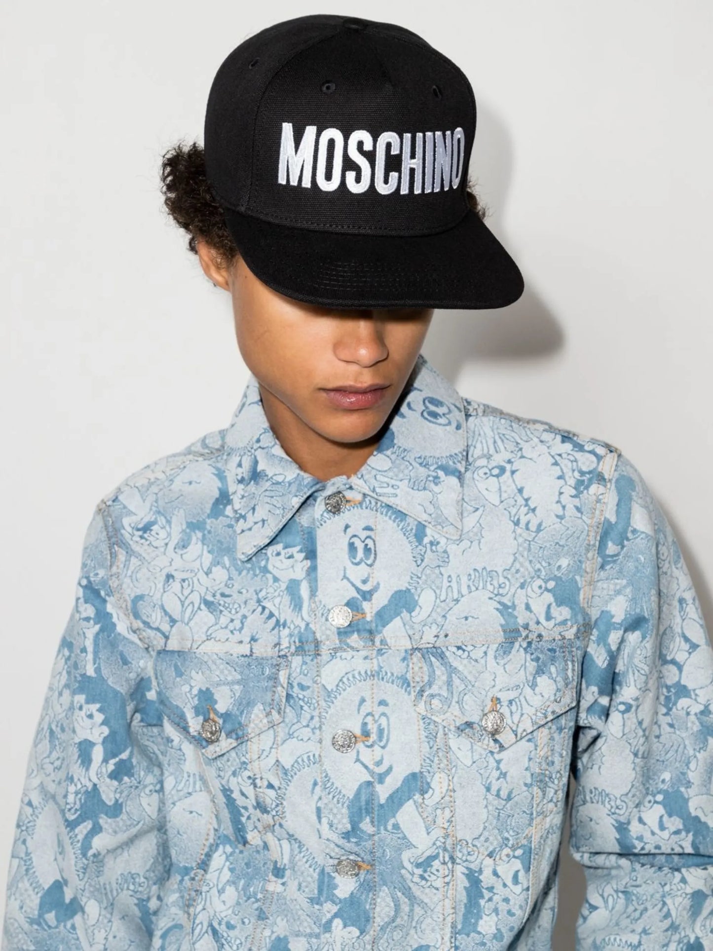 logo-embroidered baseball cap