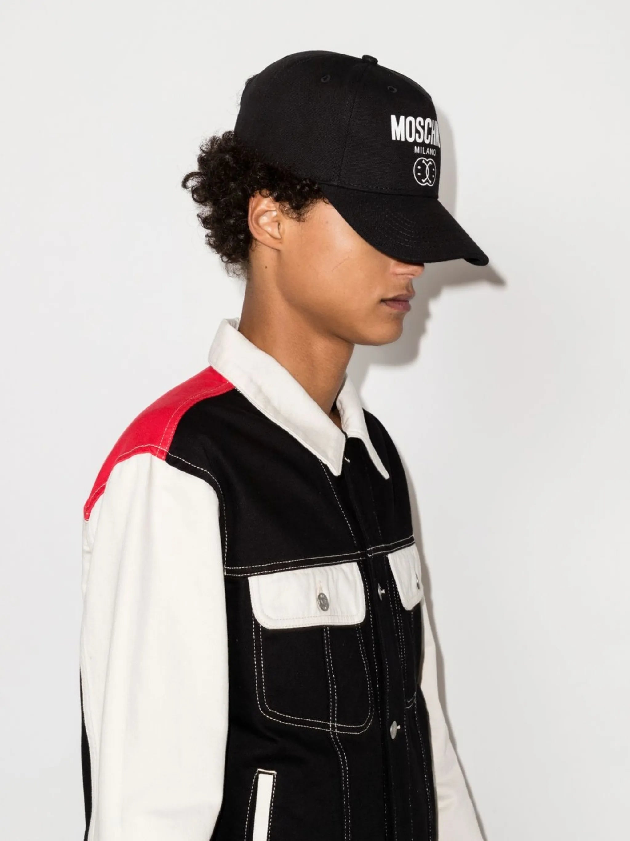 logo-print baseball cap