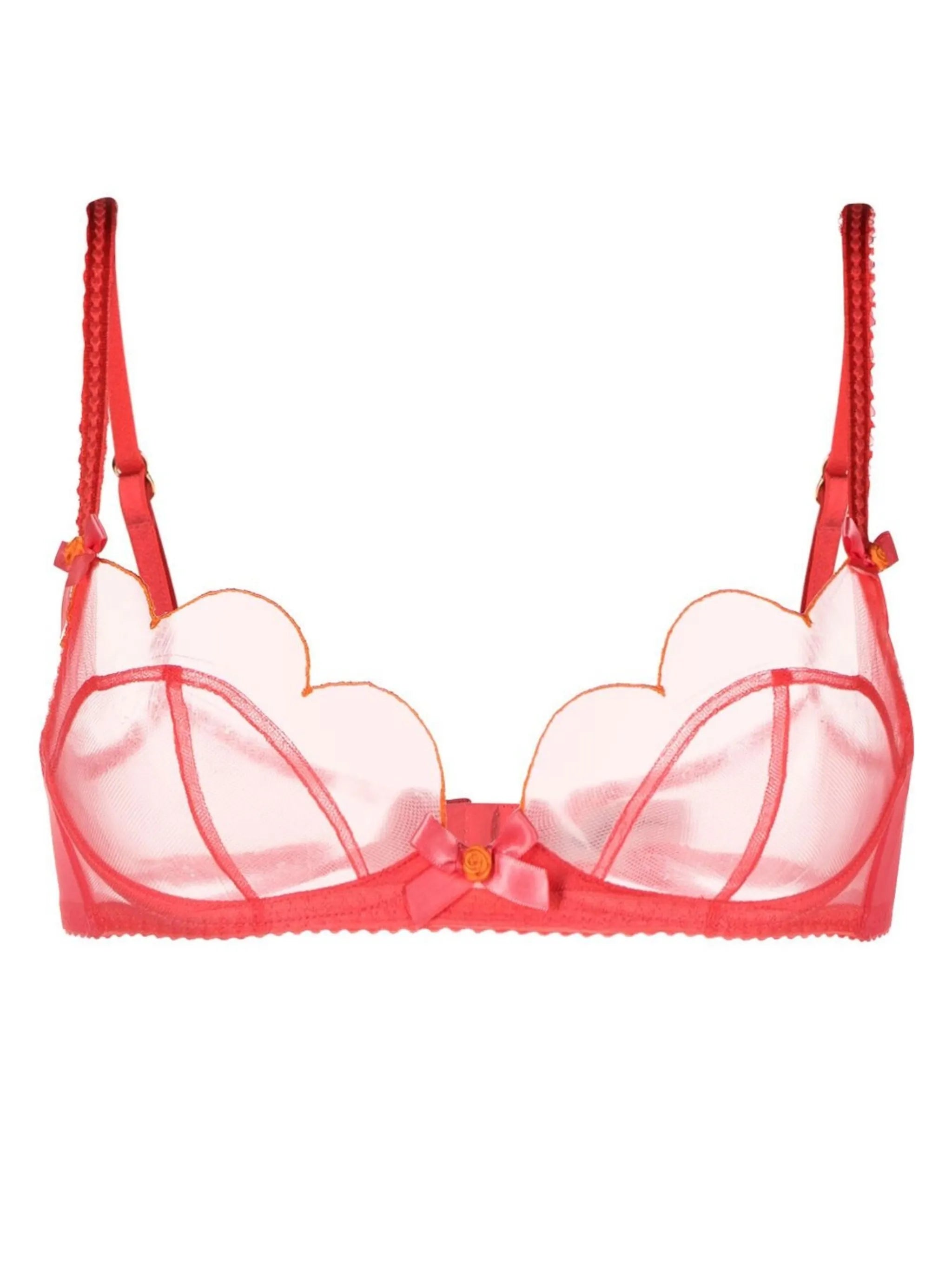 Lorna sheer scalloped bra