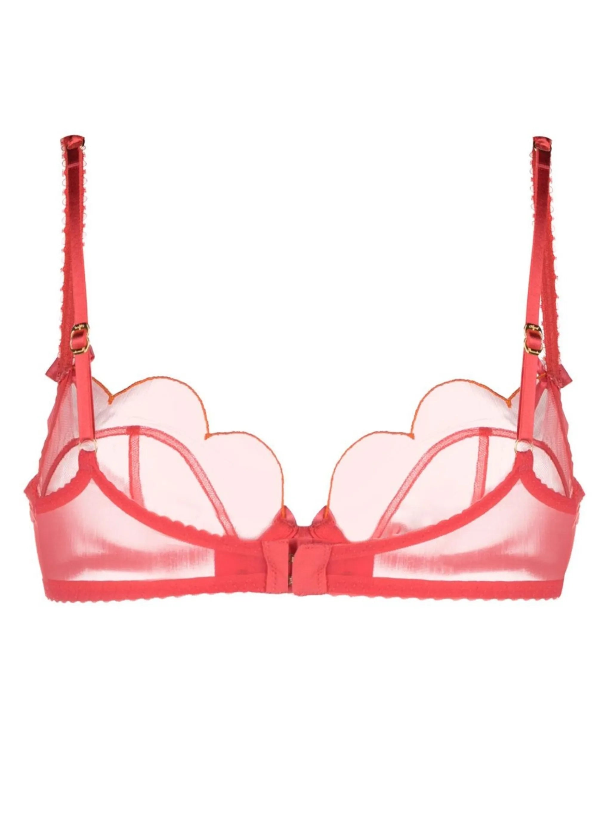 Lorna sheer scalloped bra