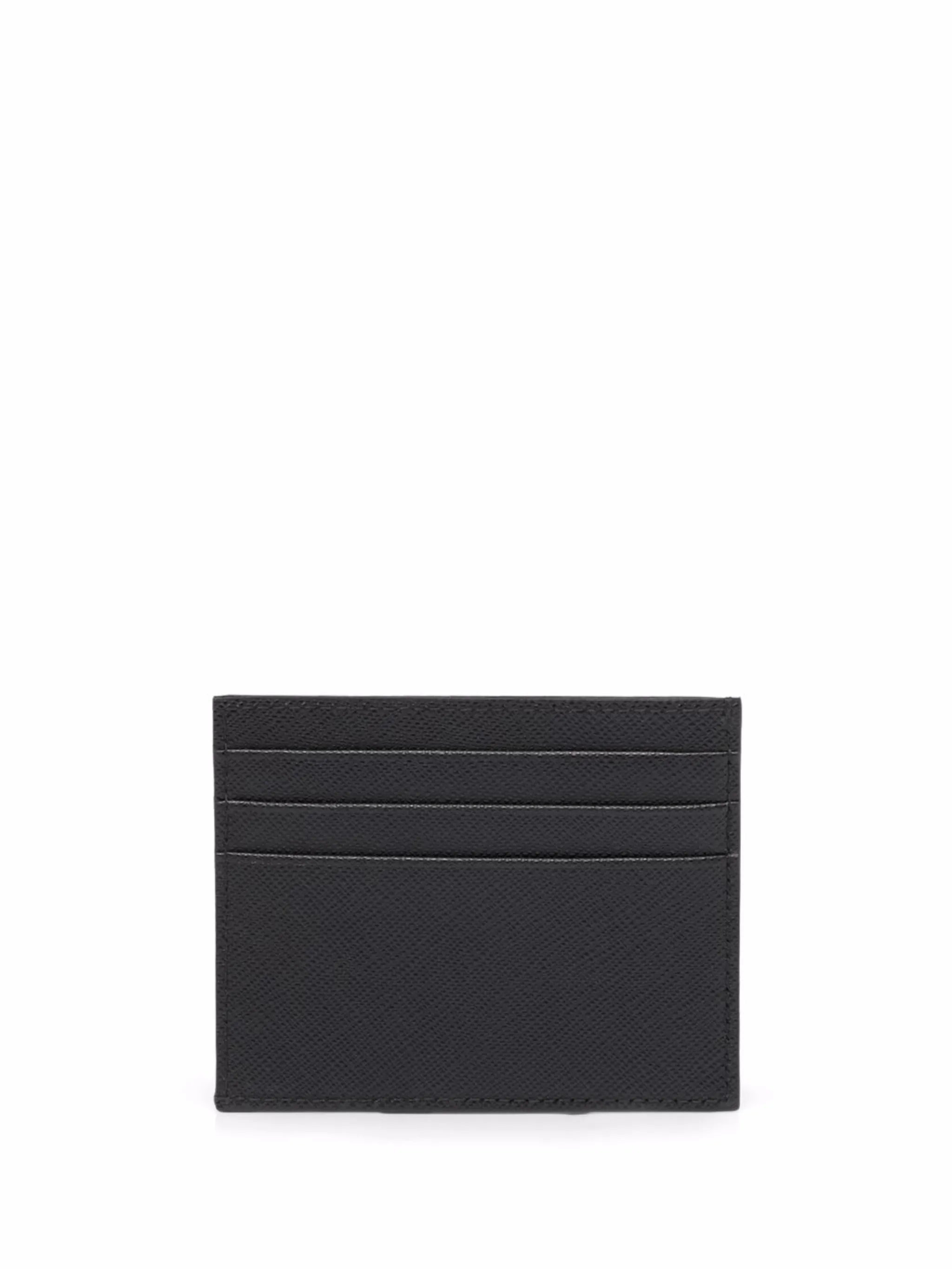 Saffiano leather card holder