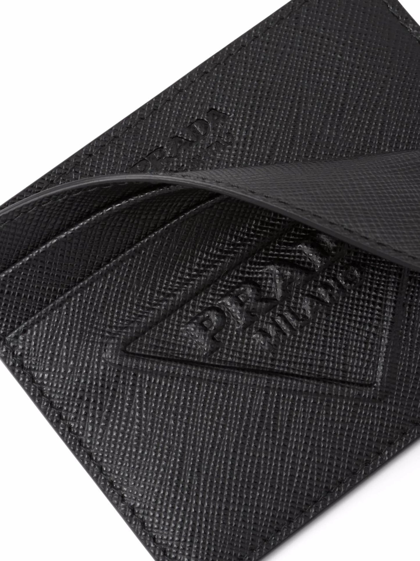 Saffiano leather card holder