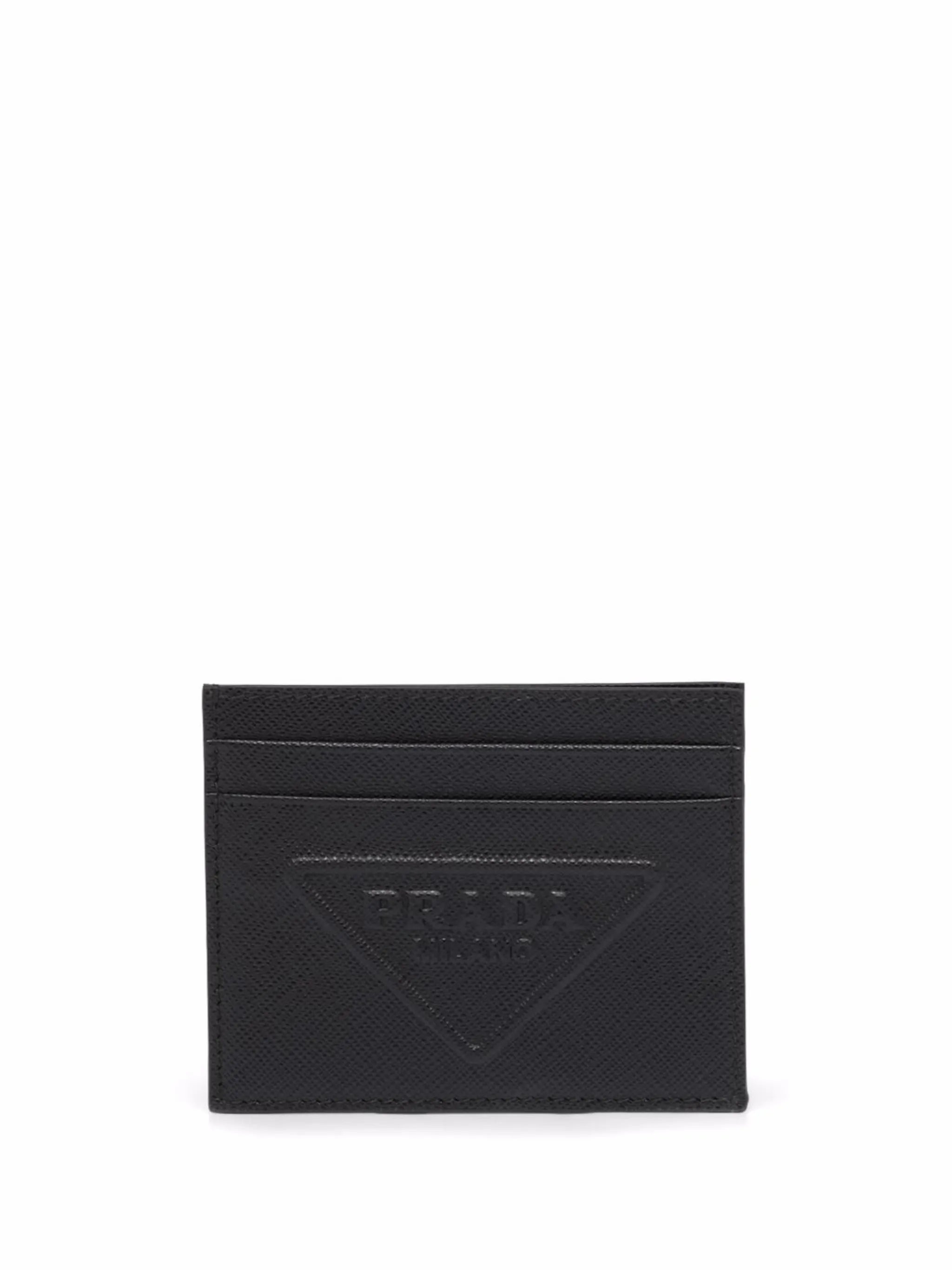 Saffiano leather card holder