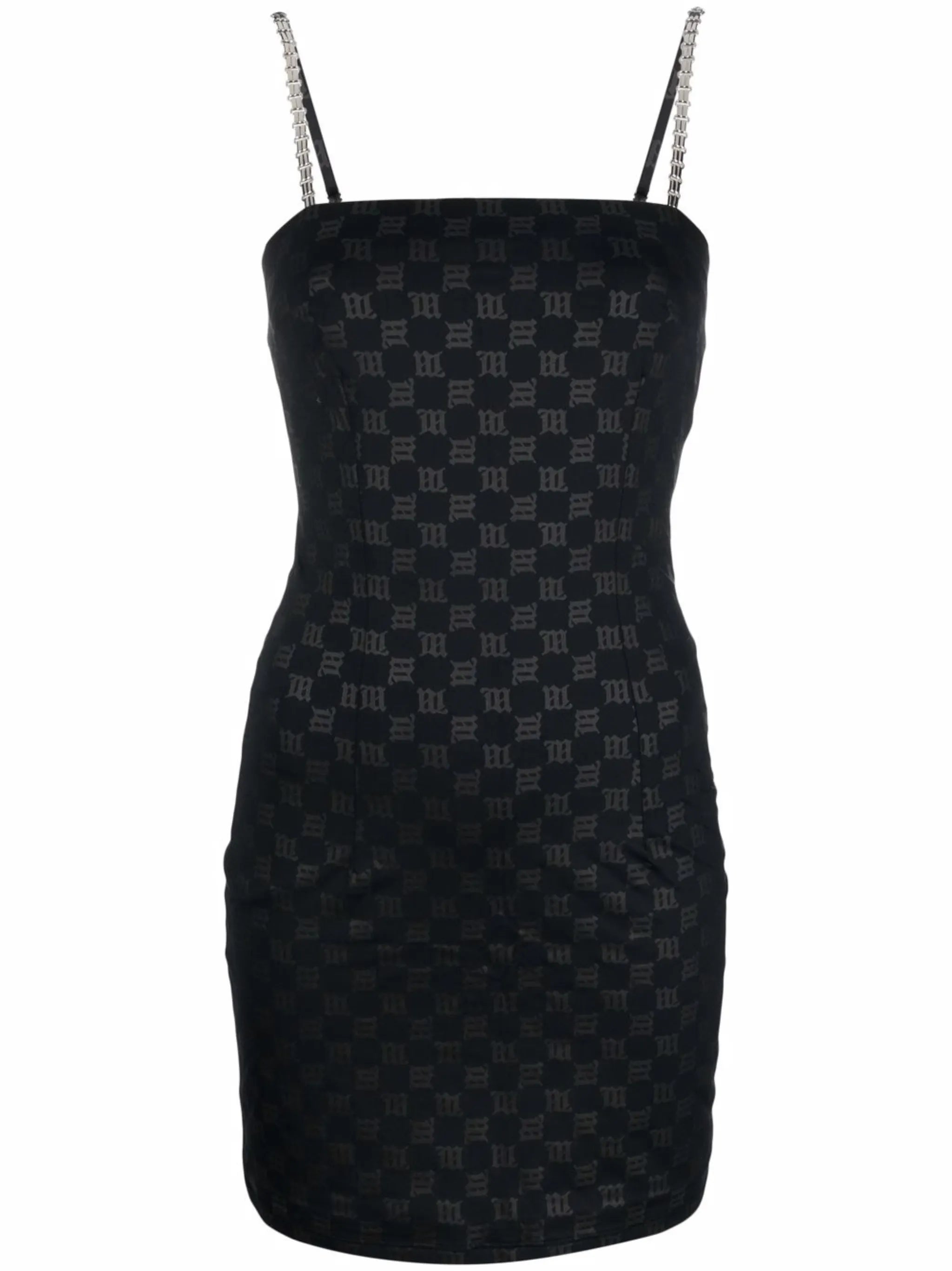 monogram-print minidress