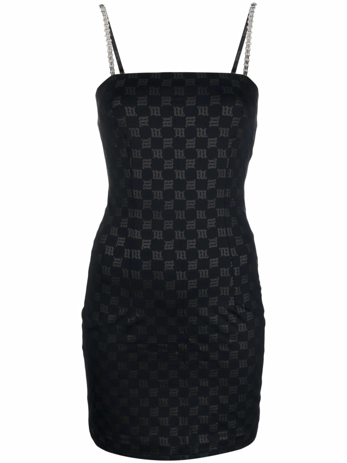 monogram-print minidress