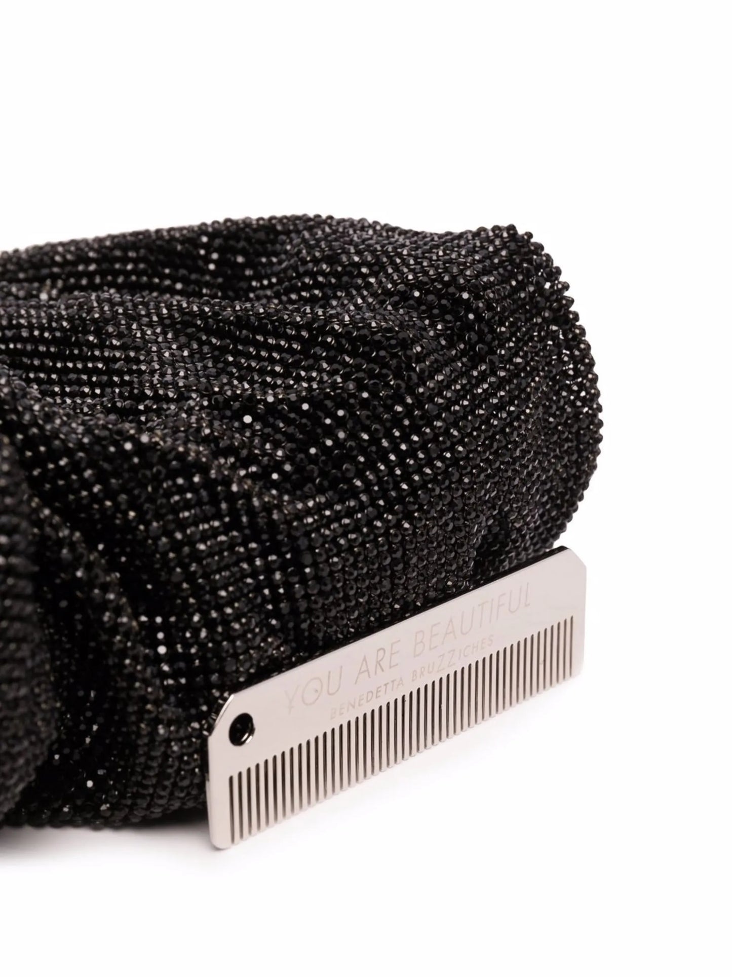 bead-embellished clutch bag
