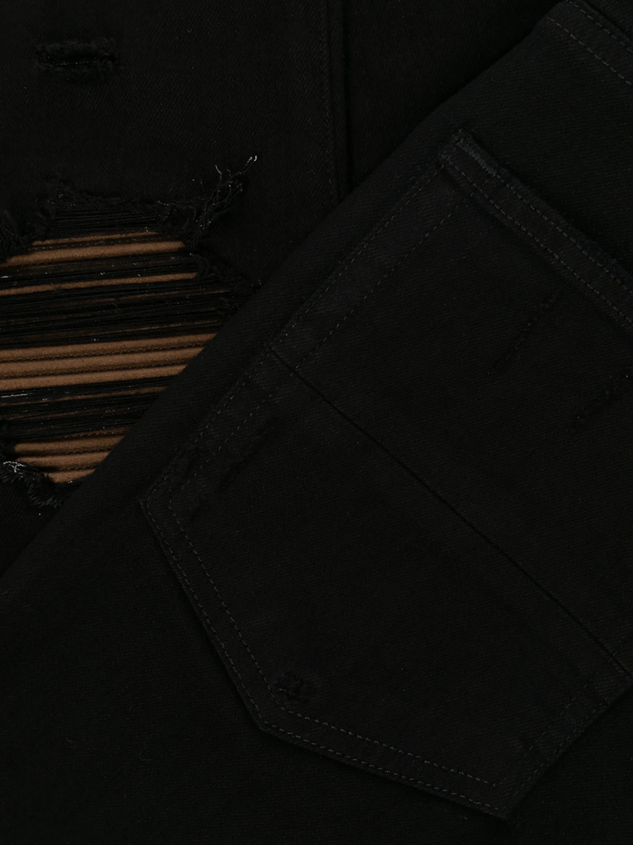 distressed ultra suede jeans