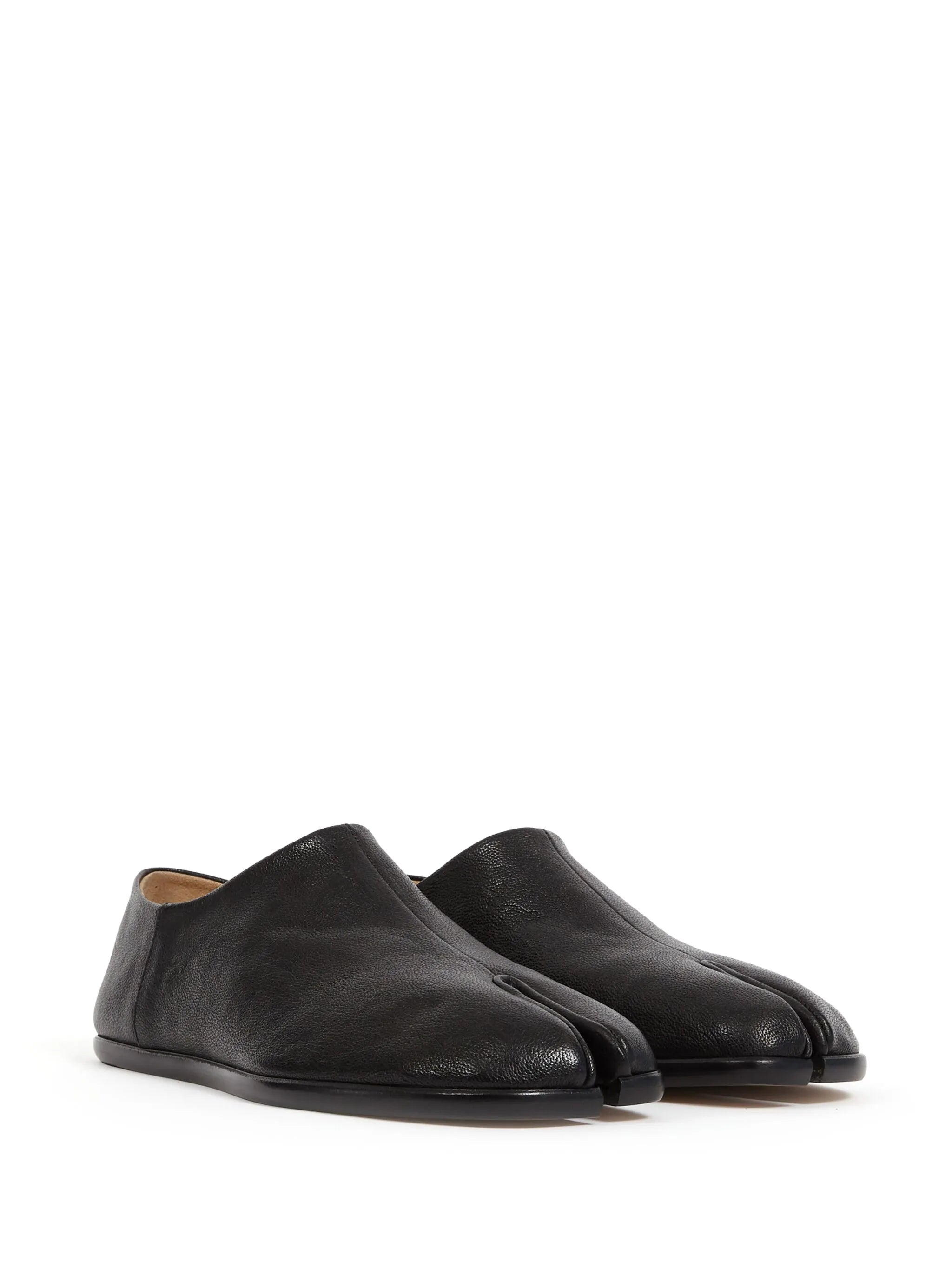 Tabi leather babouche shoes