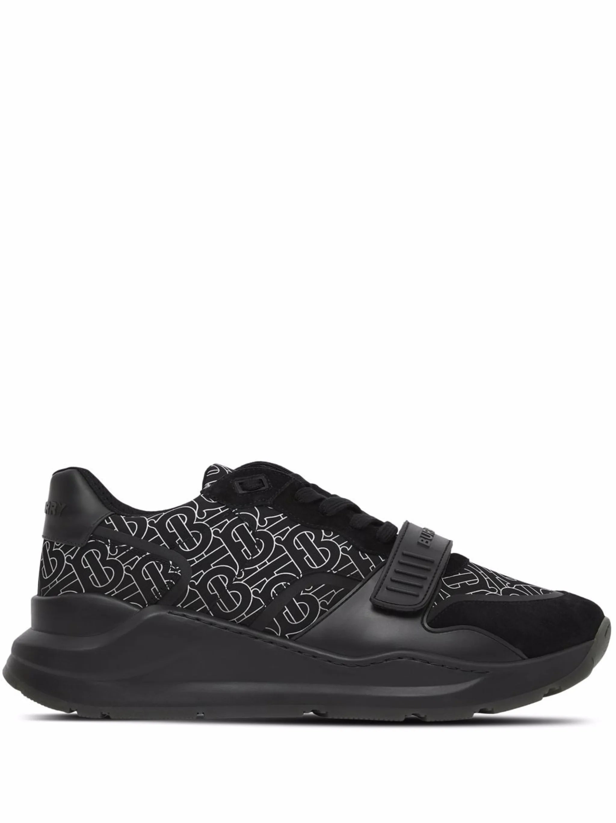Ramsey monogram-print low-top sneakers