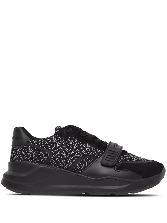 Ramsey monogram-print low-top sneakers