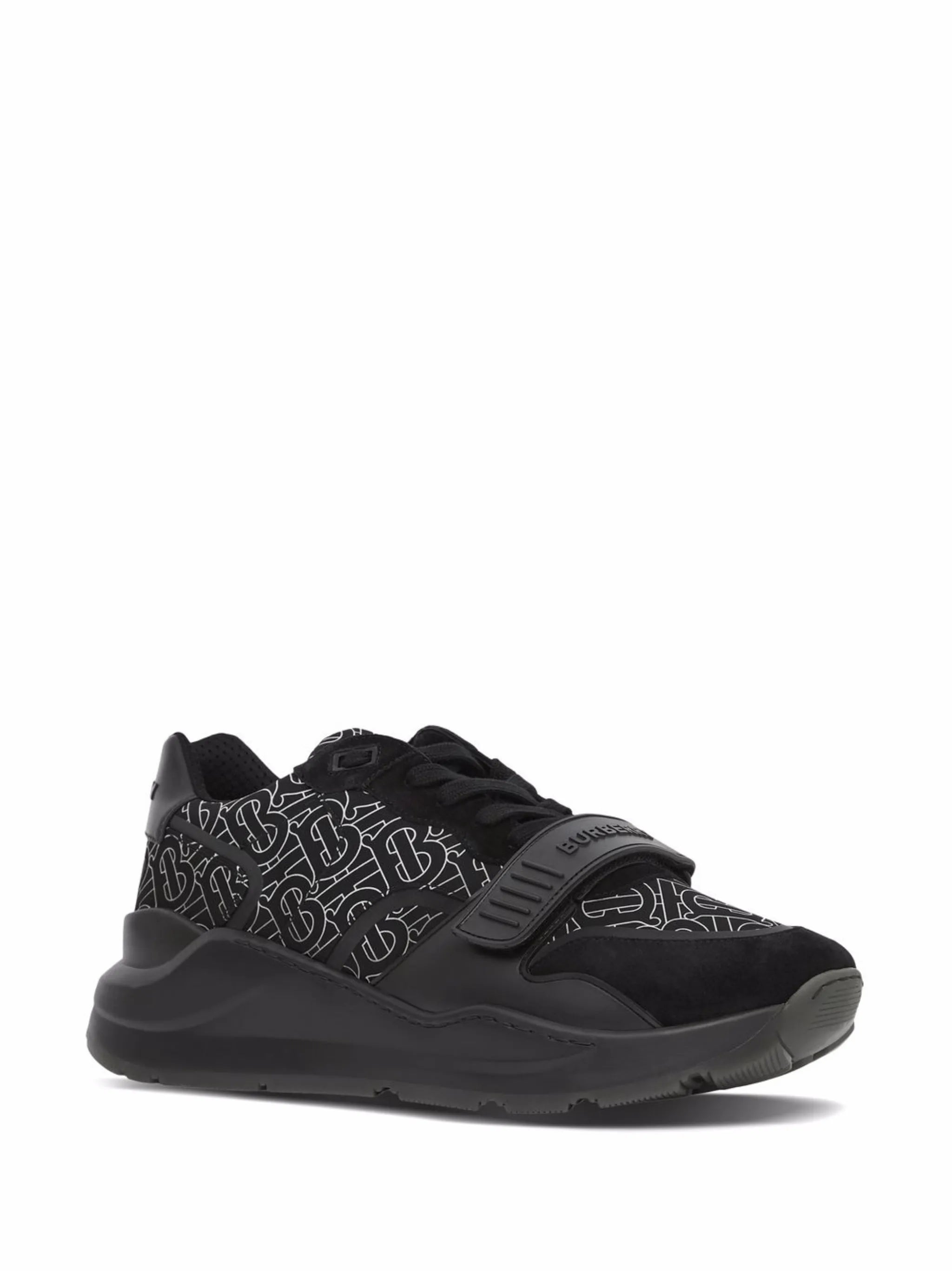 Ramsey monogram-print low-top sneakers
