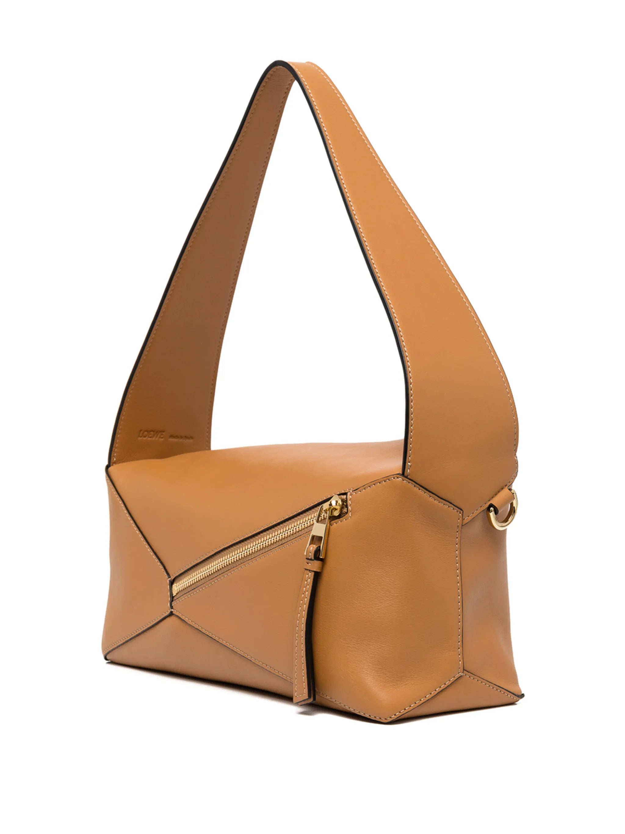 Puzzle leather shoulder bag