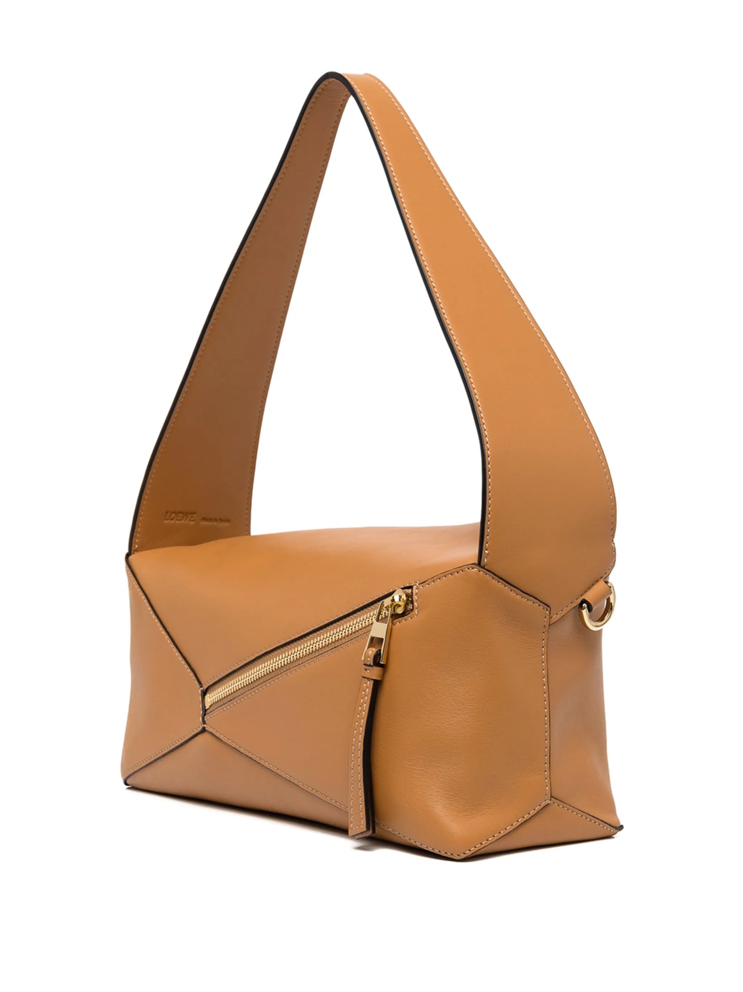 Puzzle leather shoulder bag