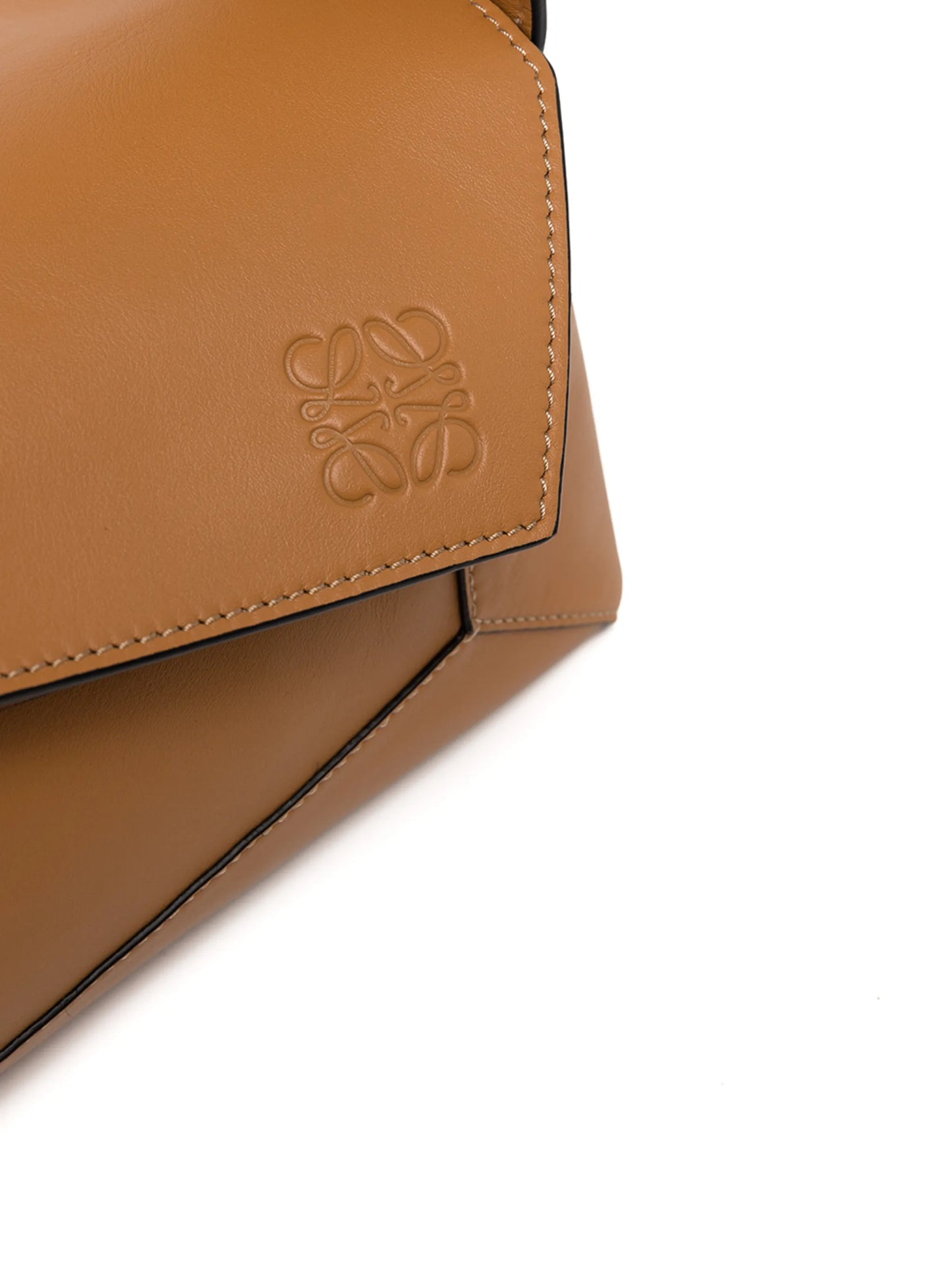 Puzzle leather shoulder bag