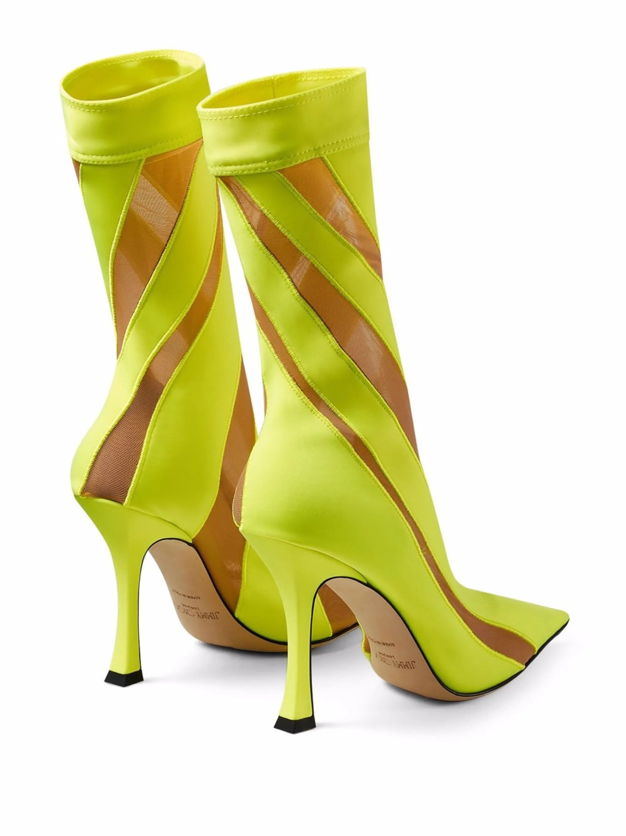 x Mugler mesh panelled ankle boots