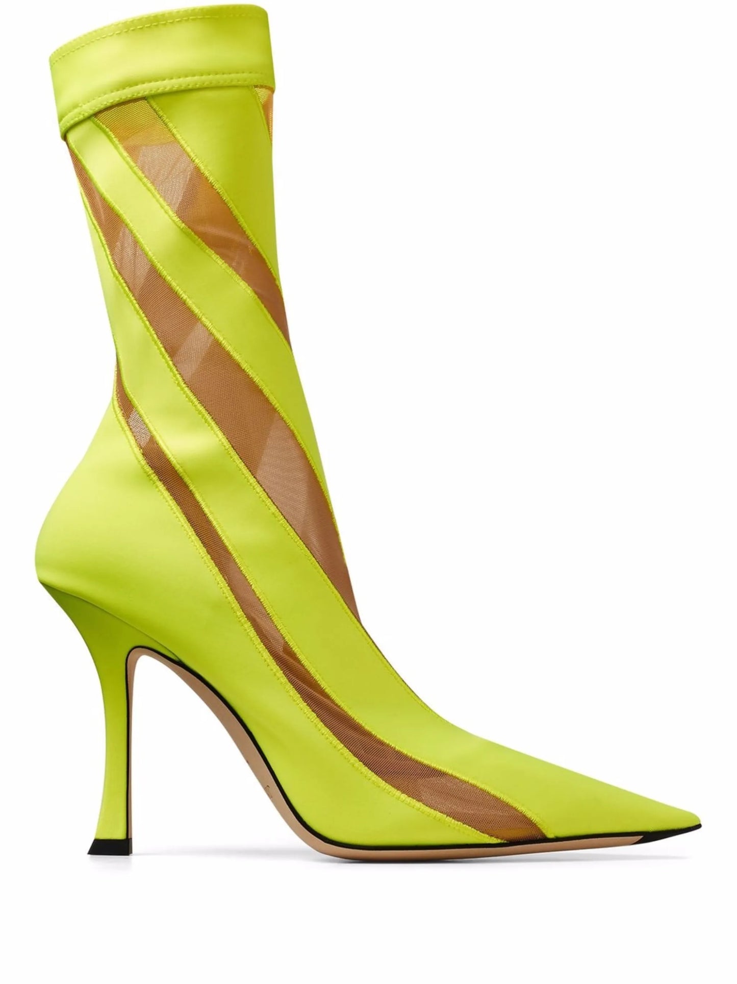 x Mugler mesh panelled ankle boots