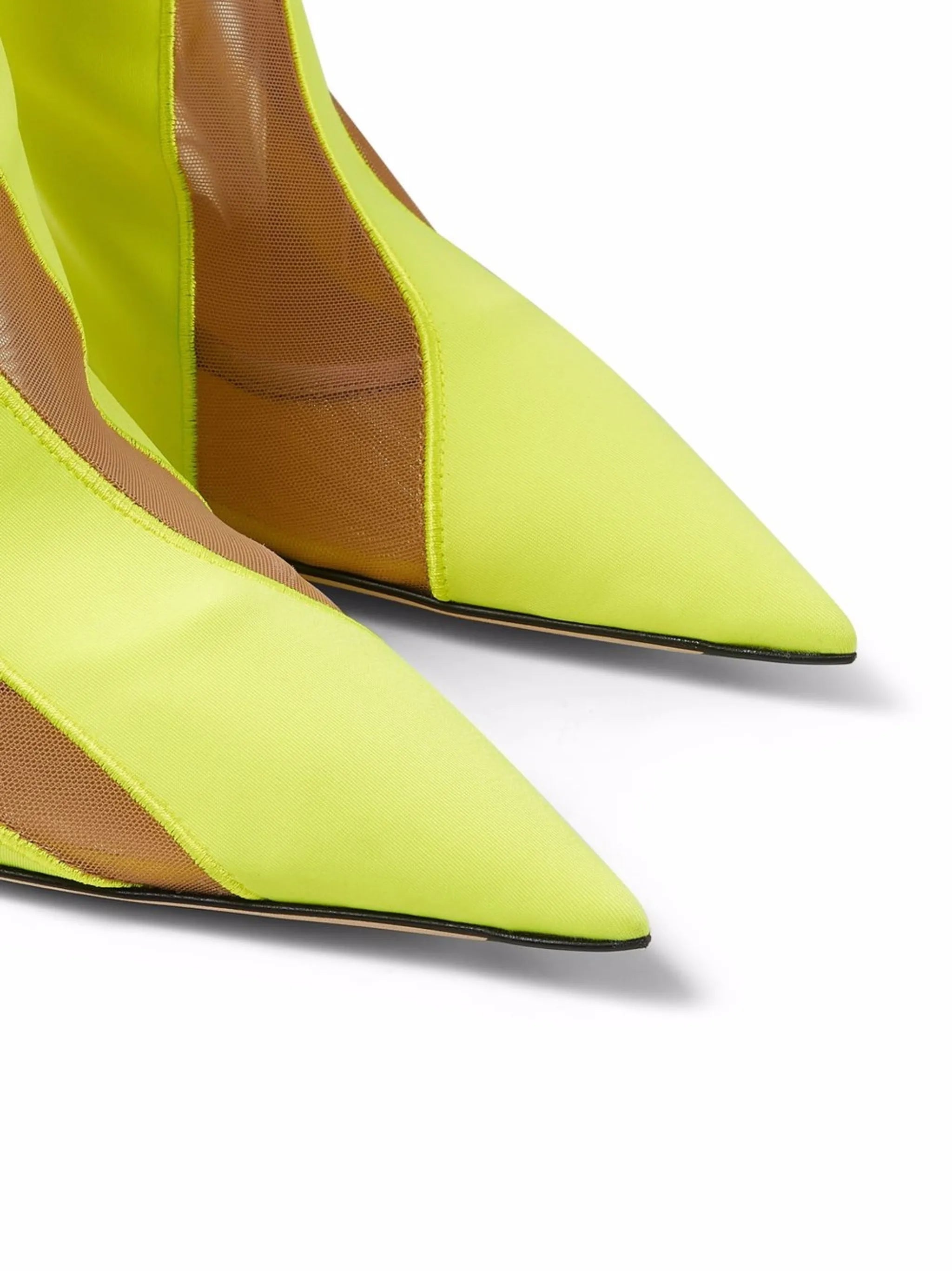 x Mugler mesh panelled ankle boots
