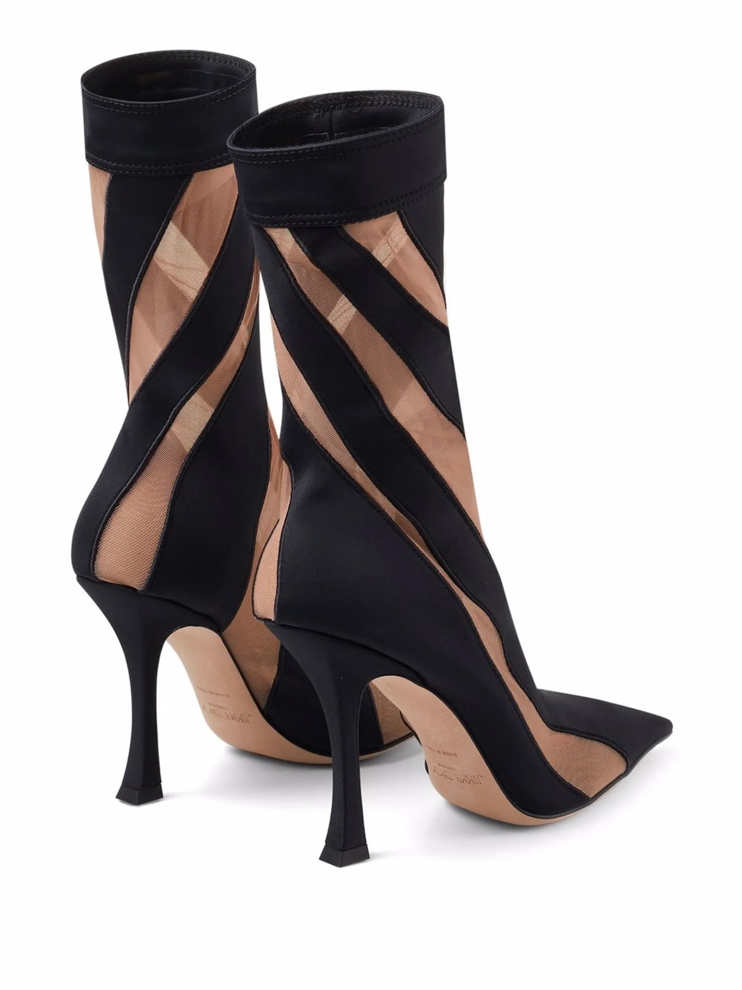 x Mugler mesh panelled ankle boots