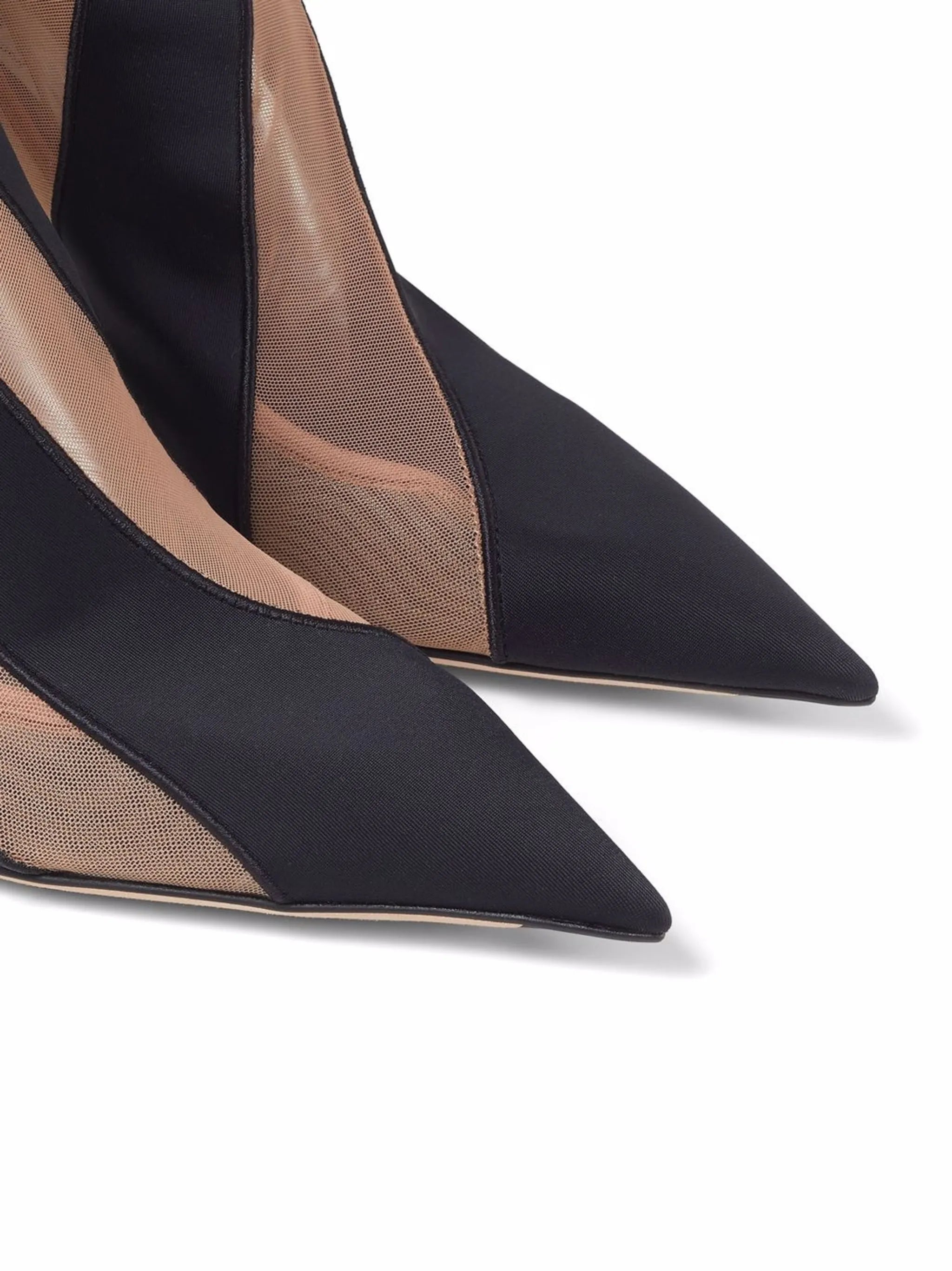 x Mugler mesh panelled ankle boots