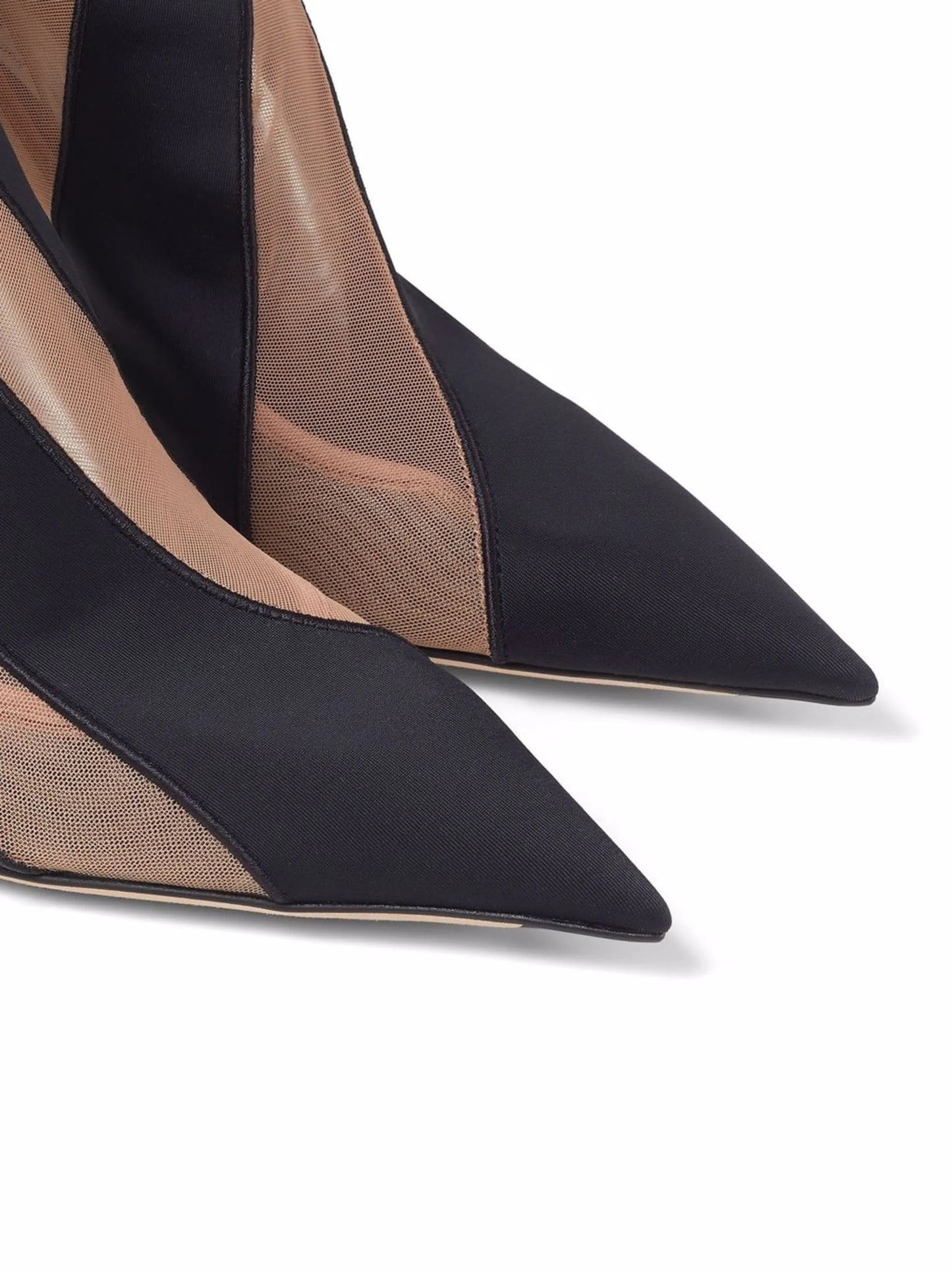 x Mugler mesh panelled ankle boots