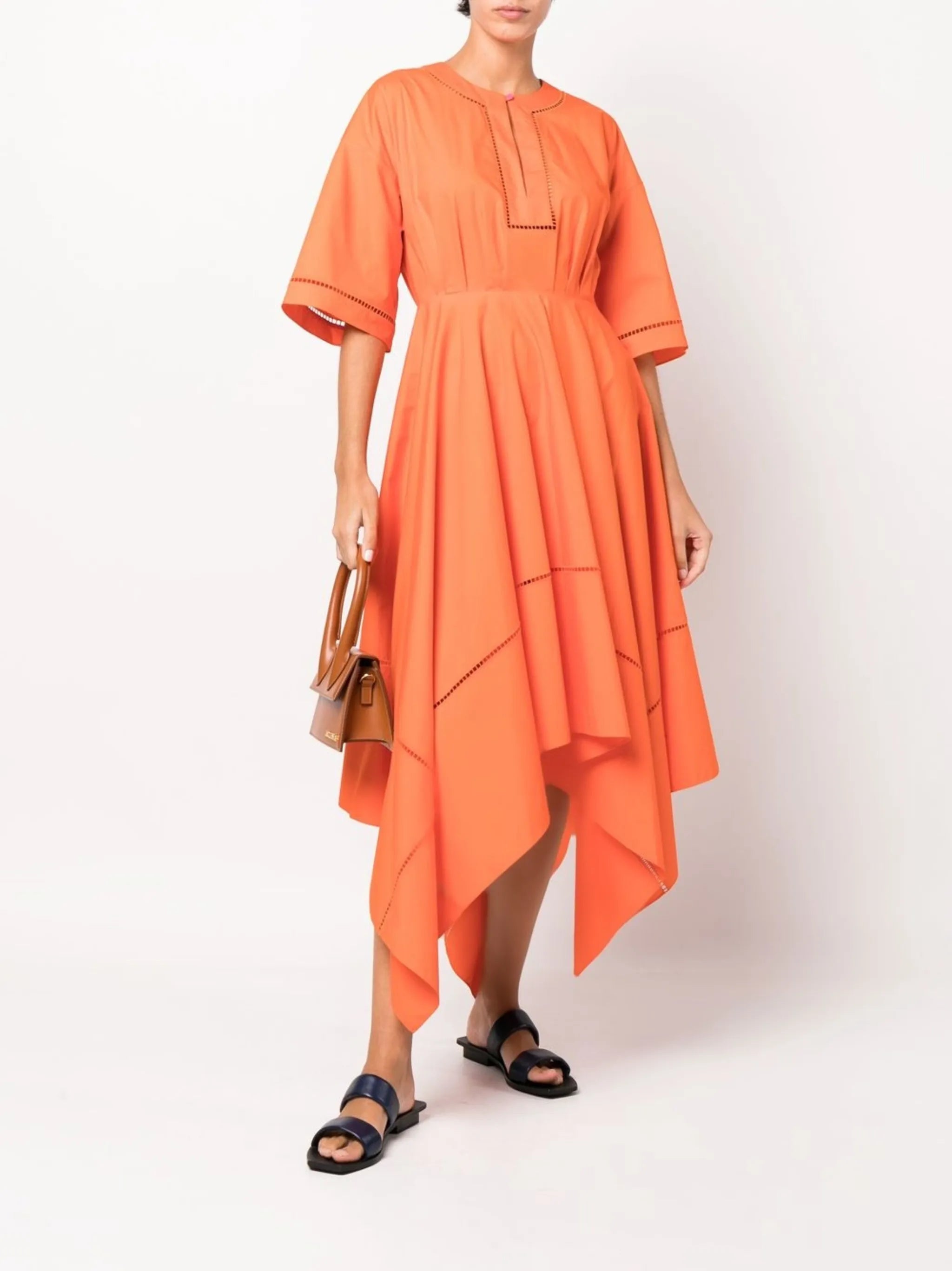 Talita asymmetric midi dress