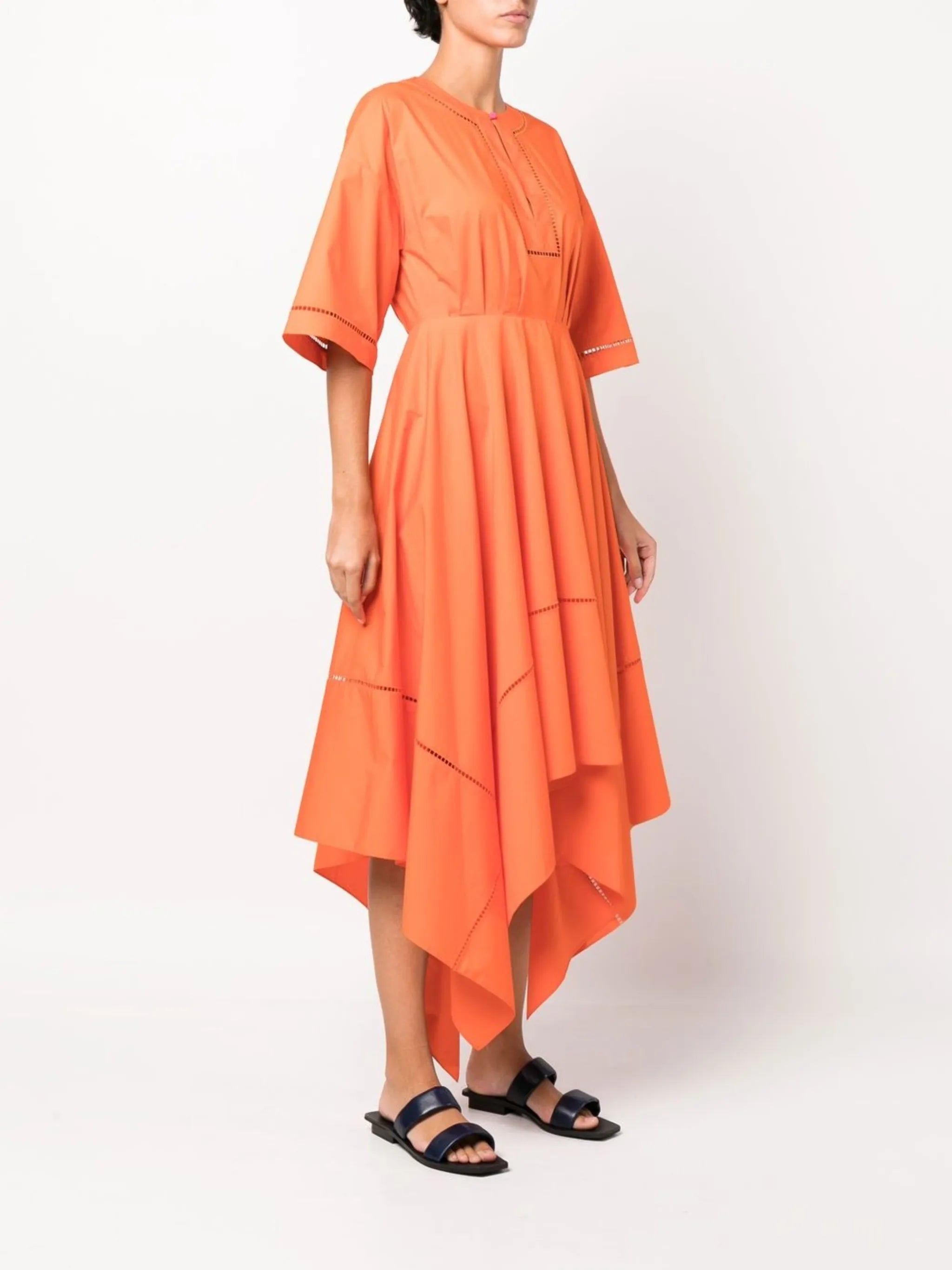 Talita asymmetric midi dress