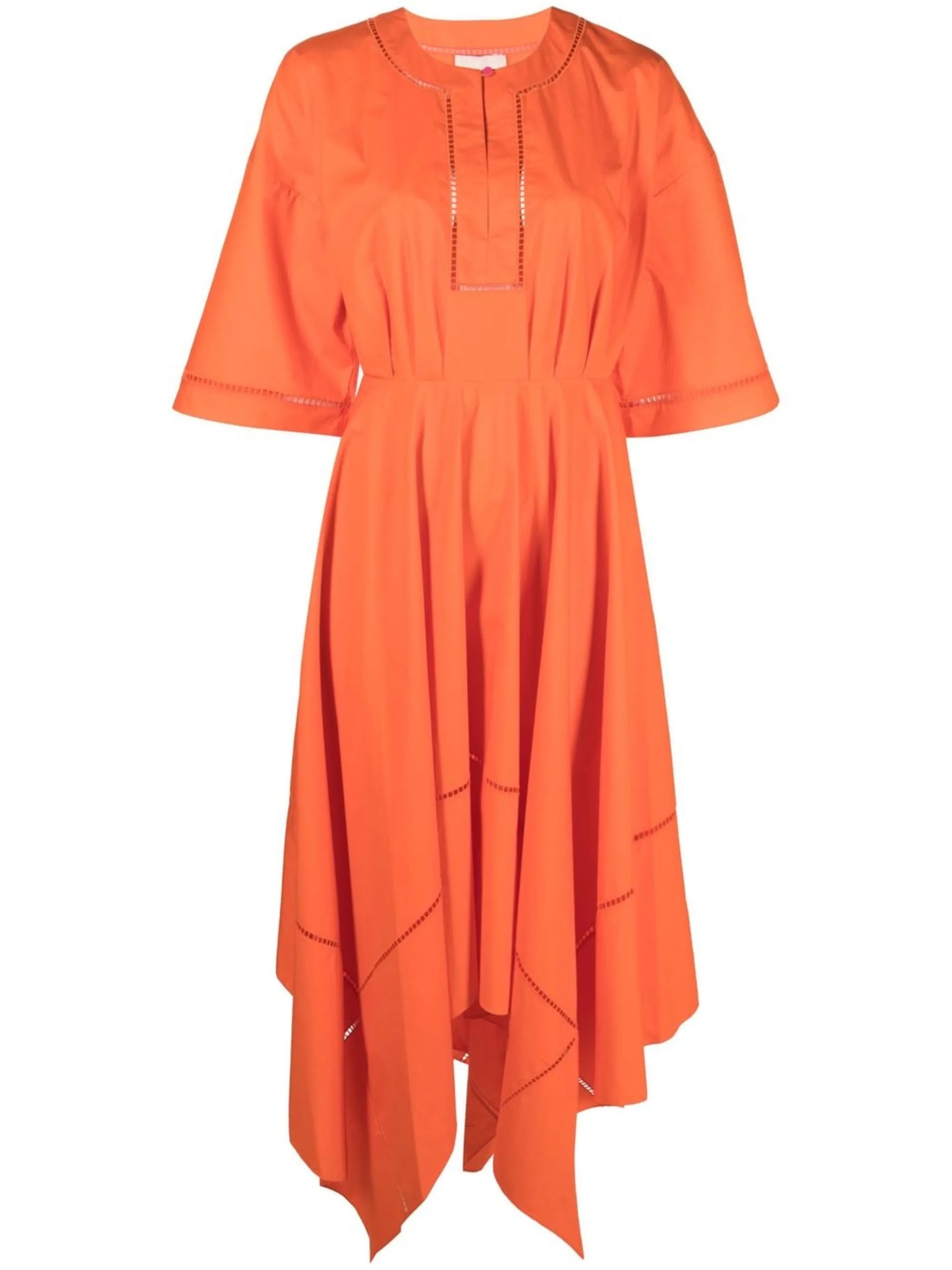 Talita asymmetric midi dress