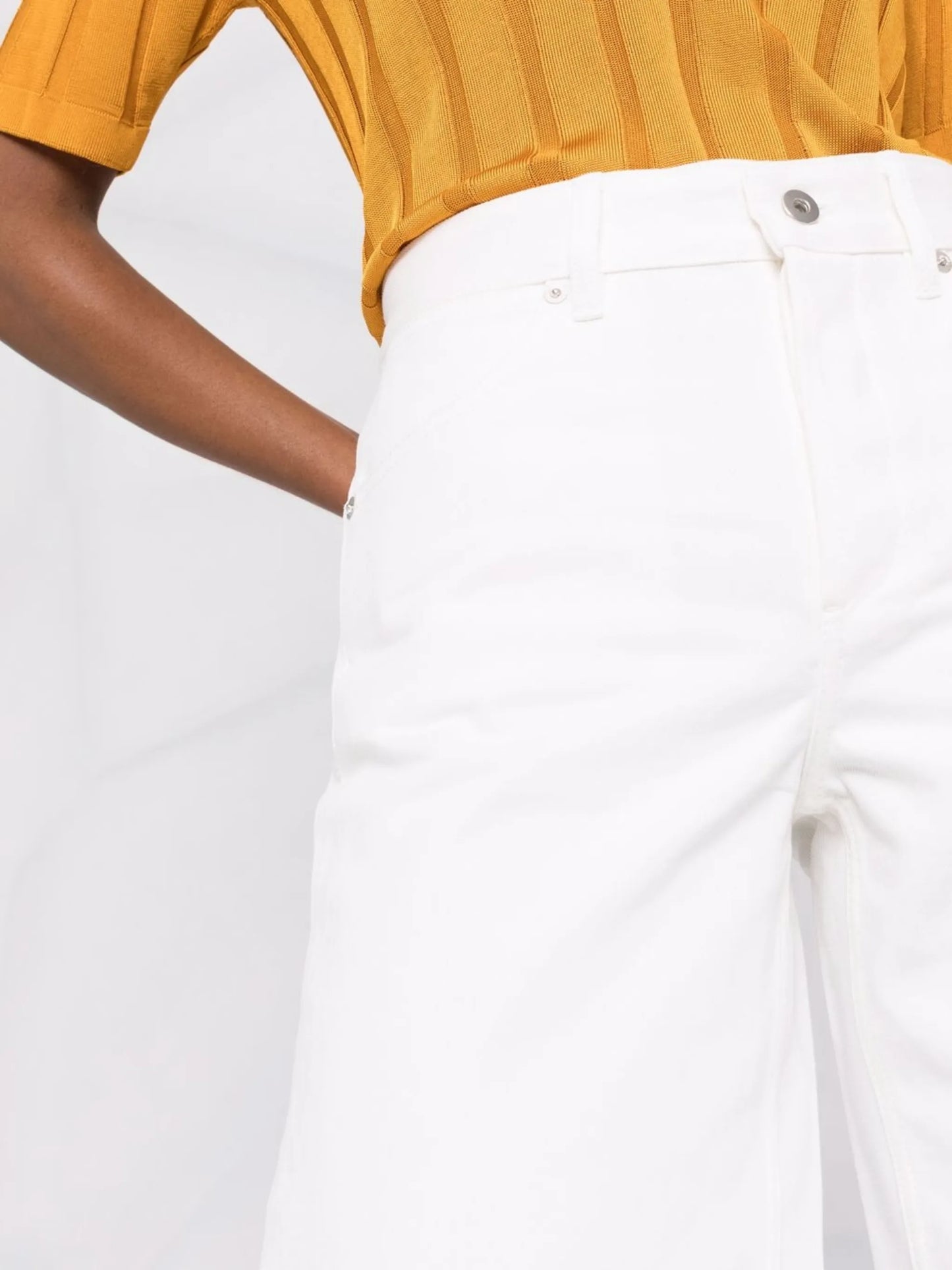 + straight-leg trousers