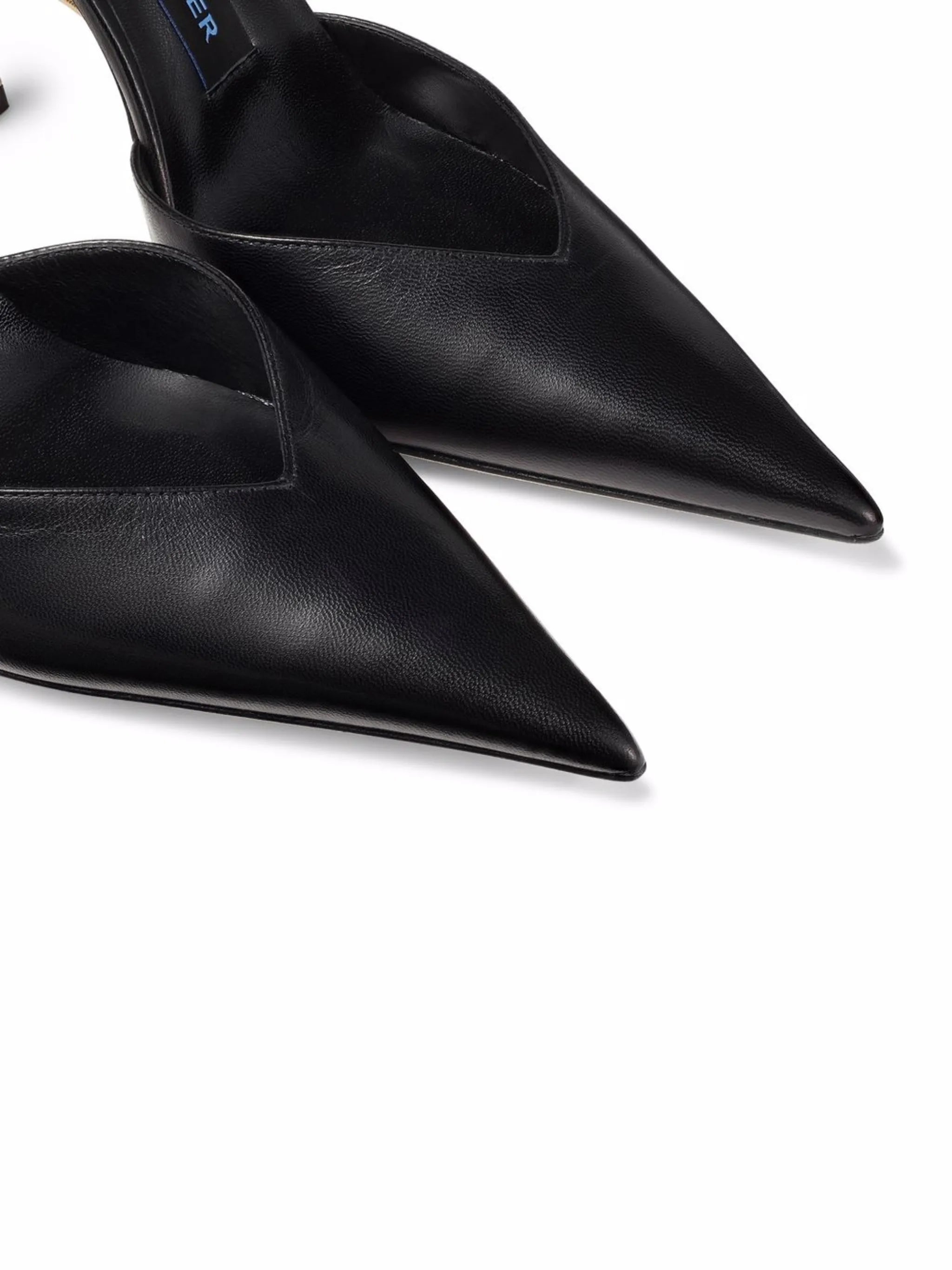 x Mugler 110mm leather pumps