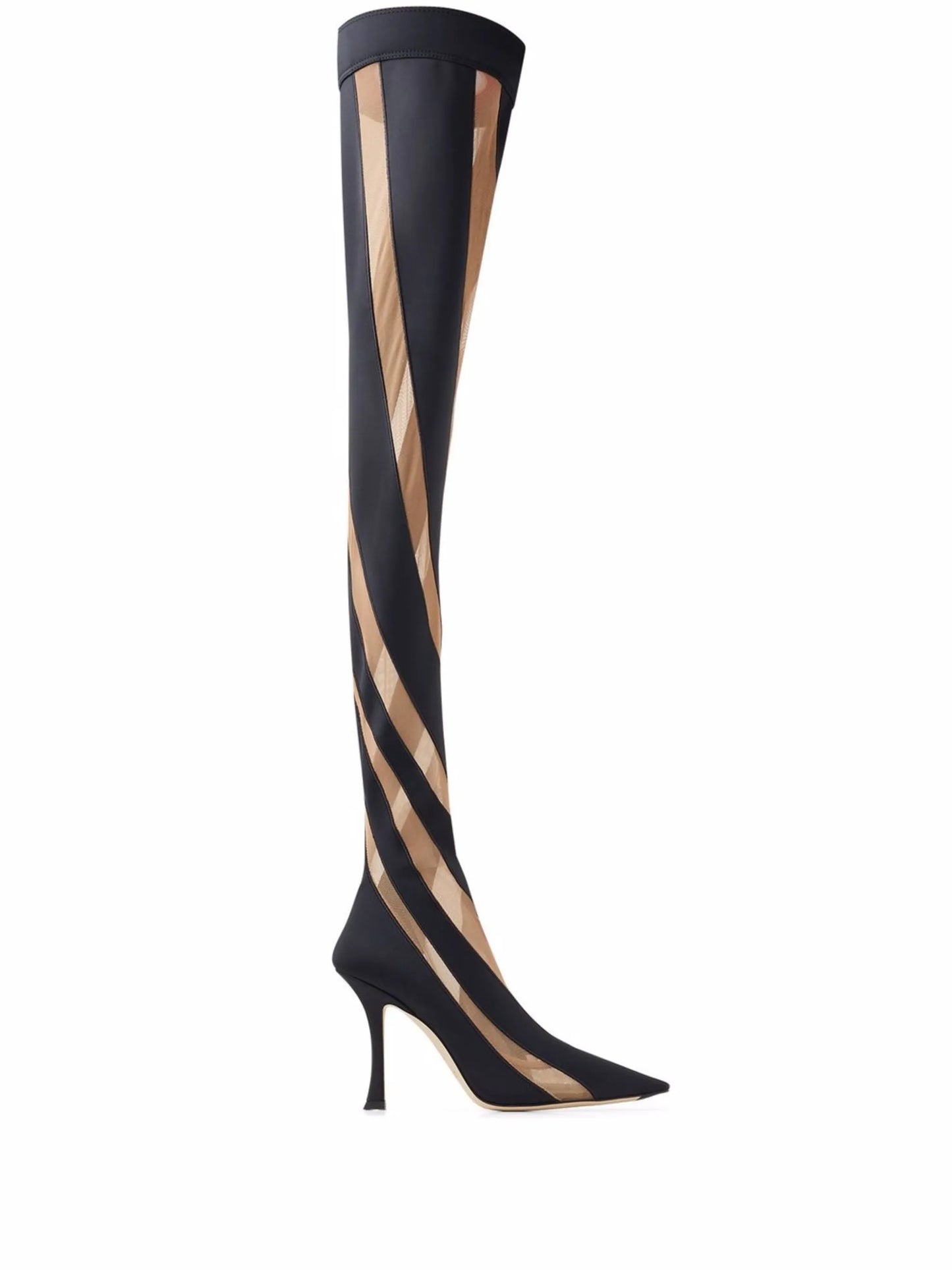 x Mugler thigh-length boots