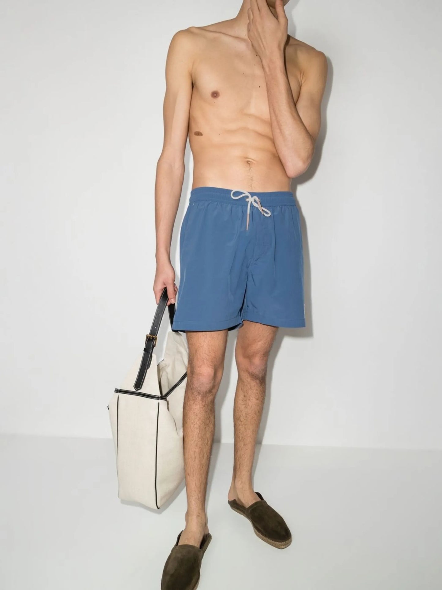 drawstring swim shorts