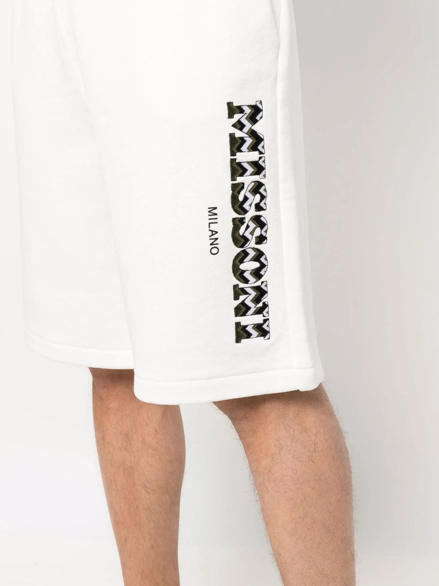 logo-print shorts