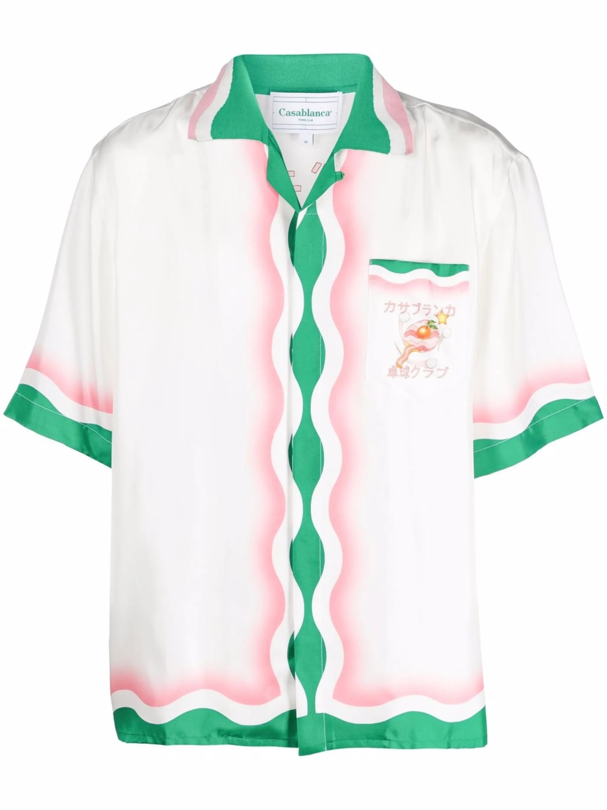 Le Jeu de Ping Pong printed silk shirt