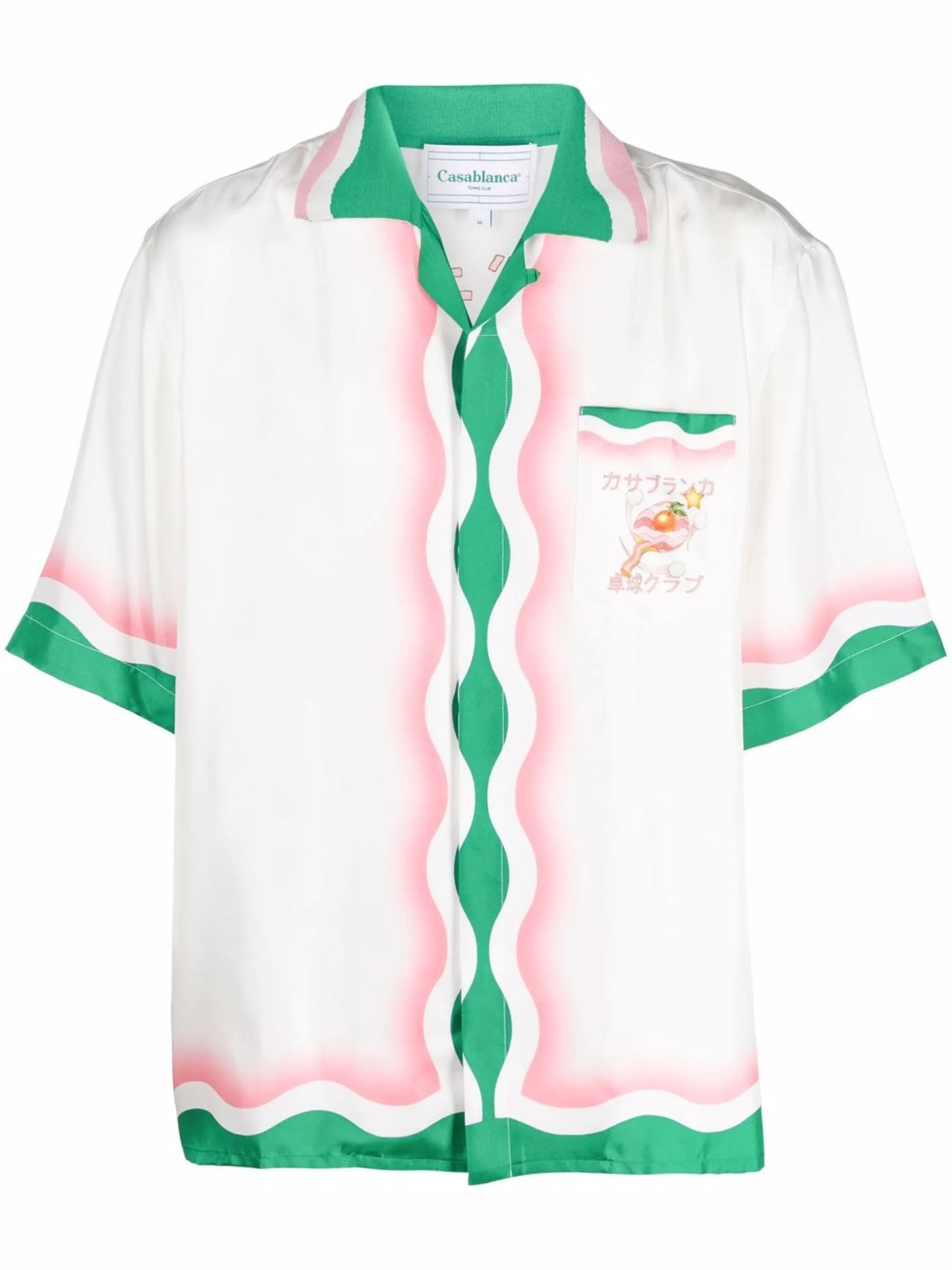 Le Jeu de Ping Pong printed silk shirt